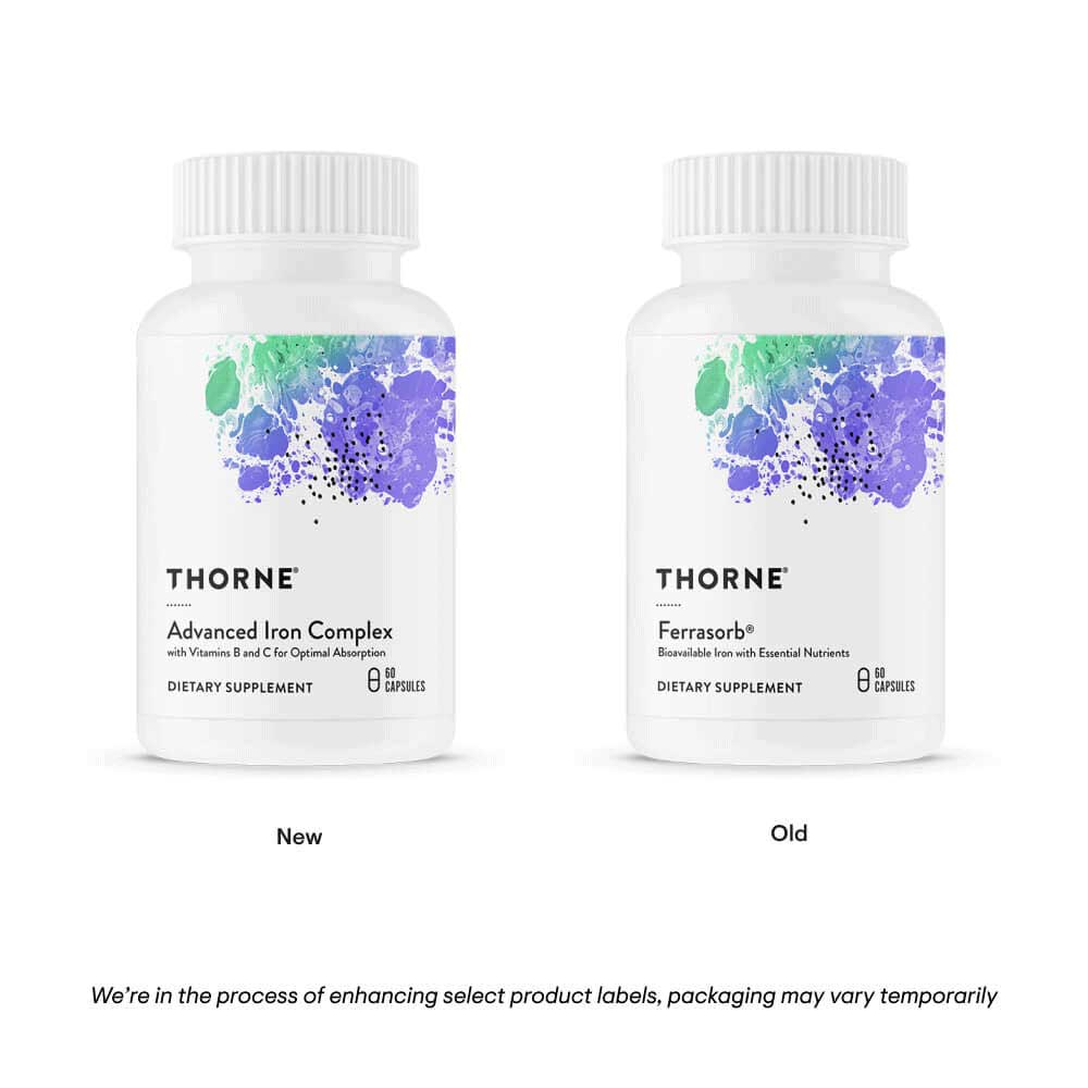 Thorne Research Advanced Iron Complex (Formerly Ferrasorb) New Look