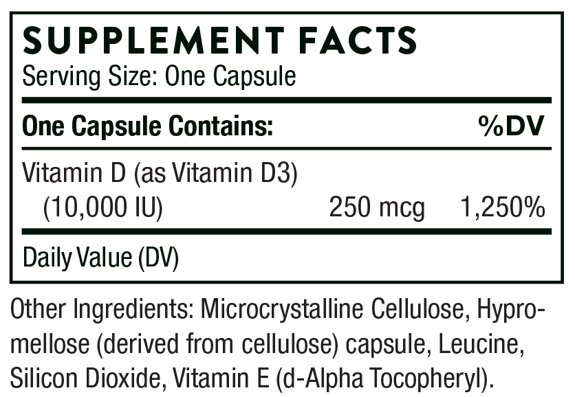 Thorne Research D Ingredients