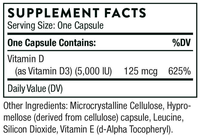 Thorne Research D Ingredients