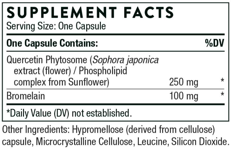 Thorne Research Quercetin Complex (formerly Quercenase) Ingredients