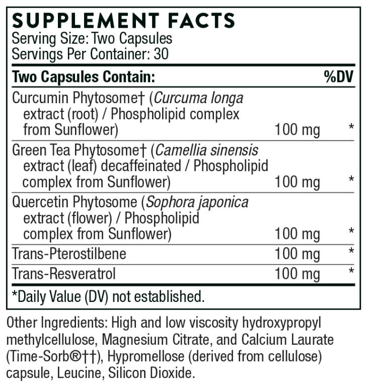 Thorne Research Resveratrol Complex (Formerly PolyResveratrol-SR) Ingredients