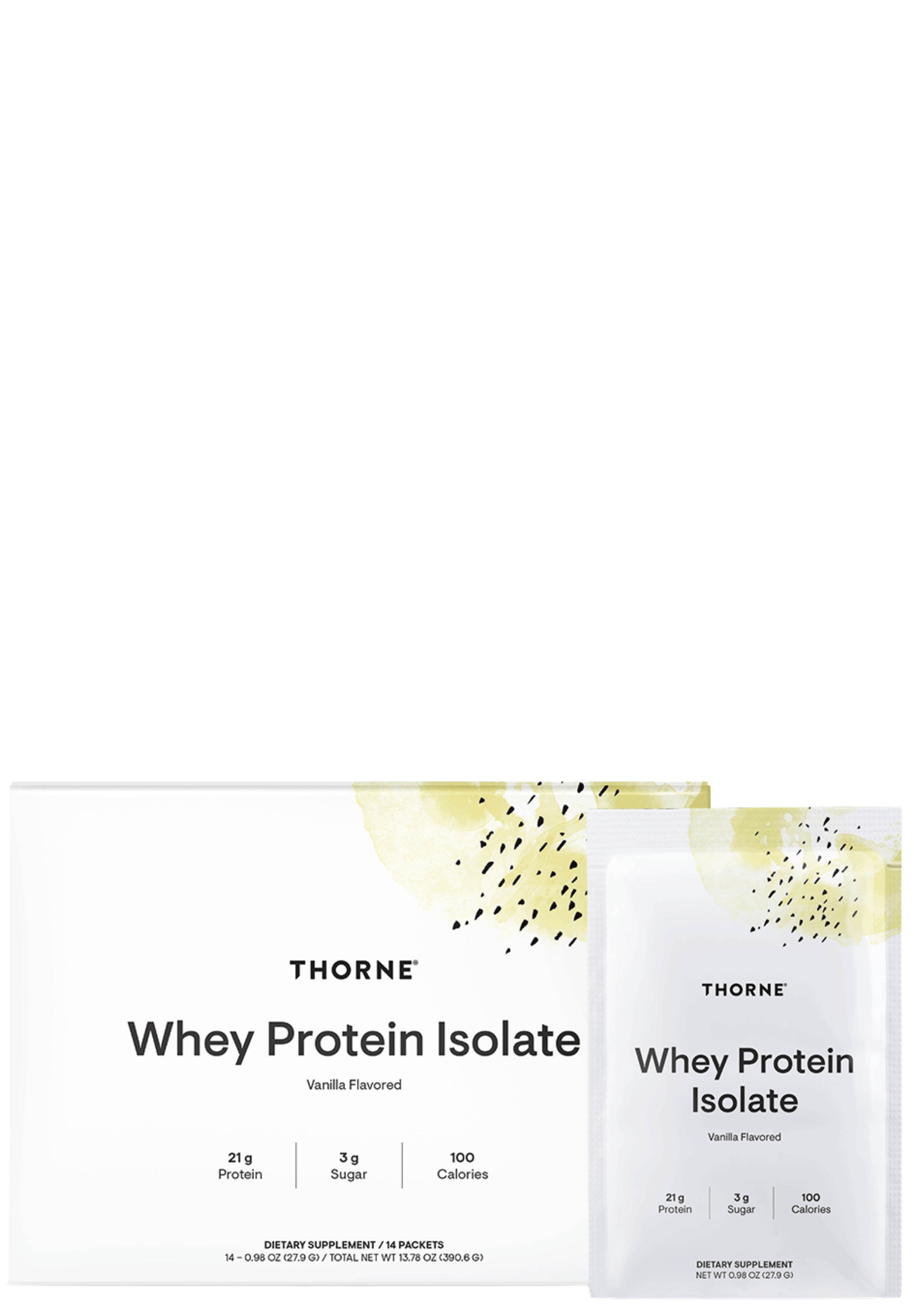 Thorne Research Whey Protein Isolate Travel Packs Ingredients