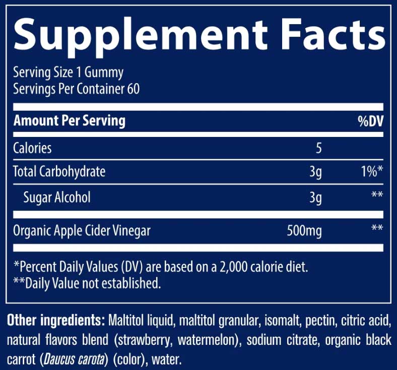 Trace Minerals Research Apple Cider Vinegar Ingredients