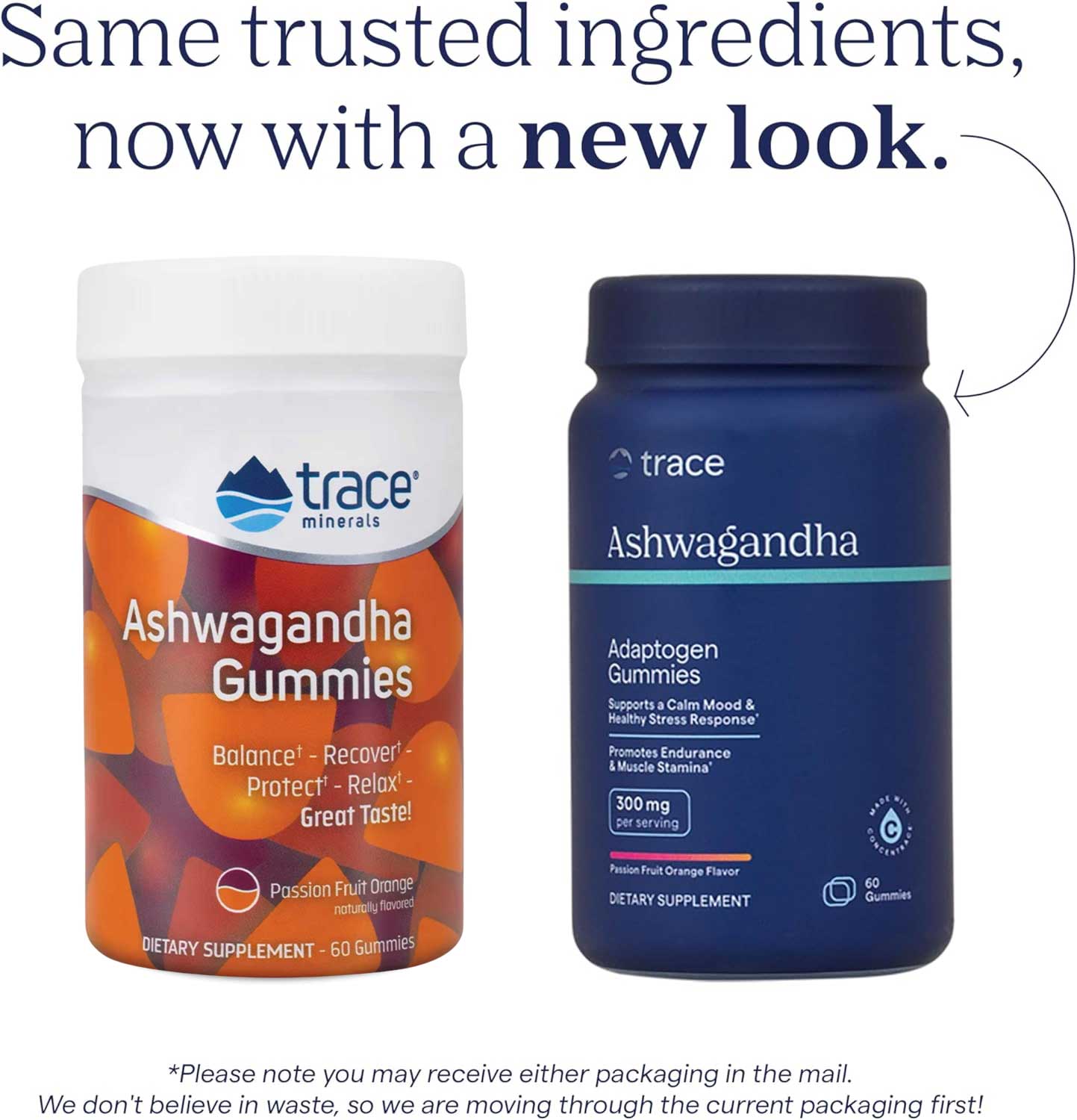 Trace Minerals Research Ashwagandha Gummies Passion Fruit Orange New Look