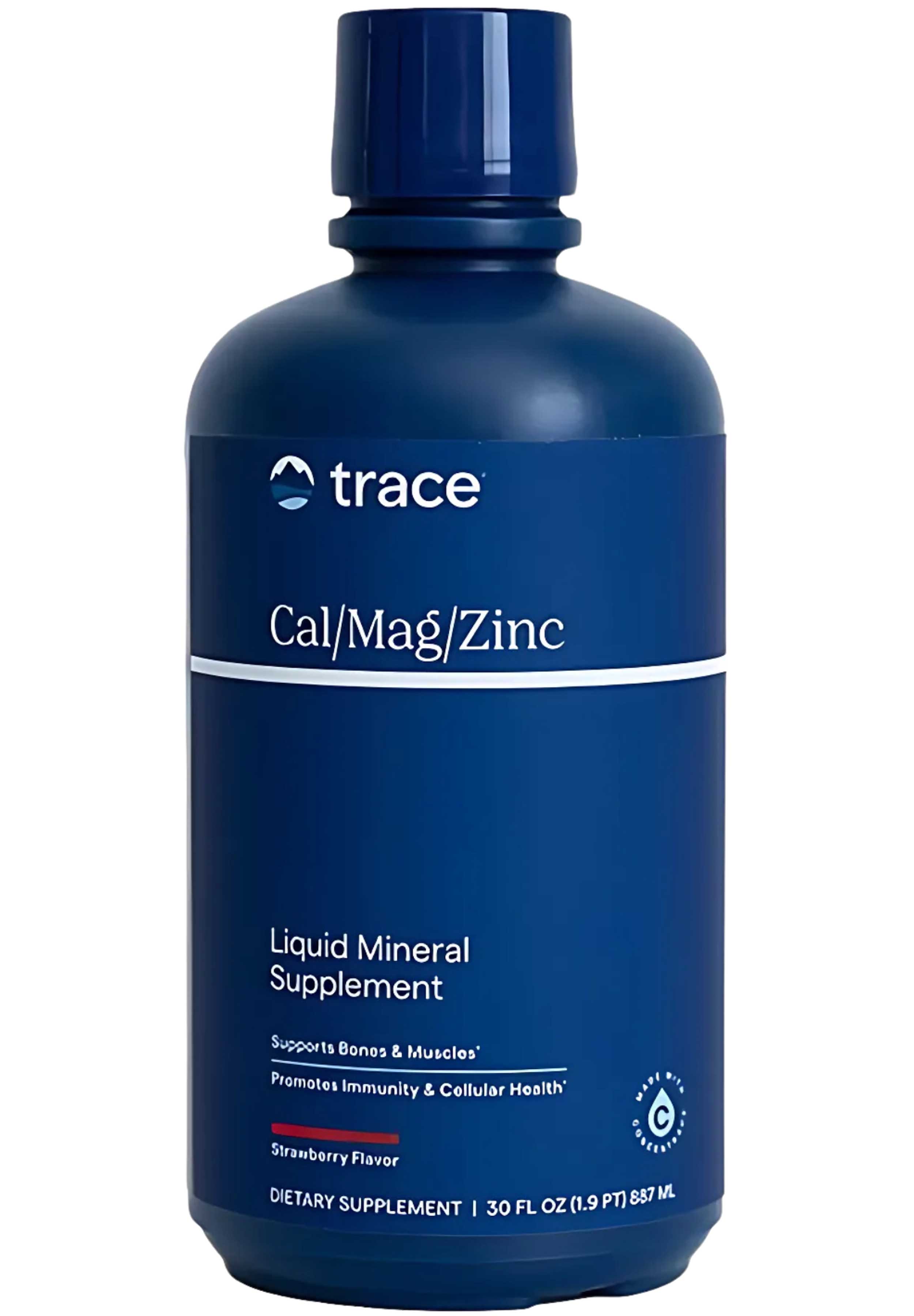 Trace Minerals Research Liquid Cal/Mag/Zinc Strawberry