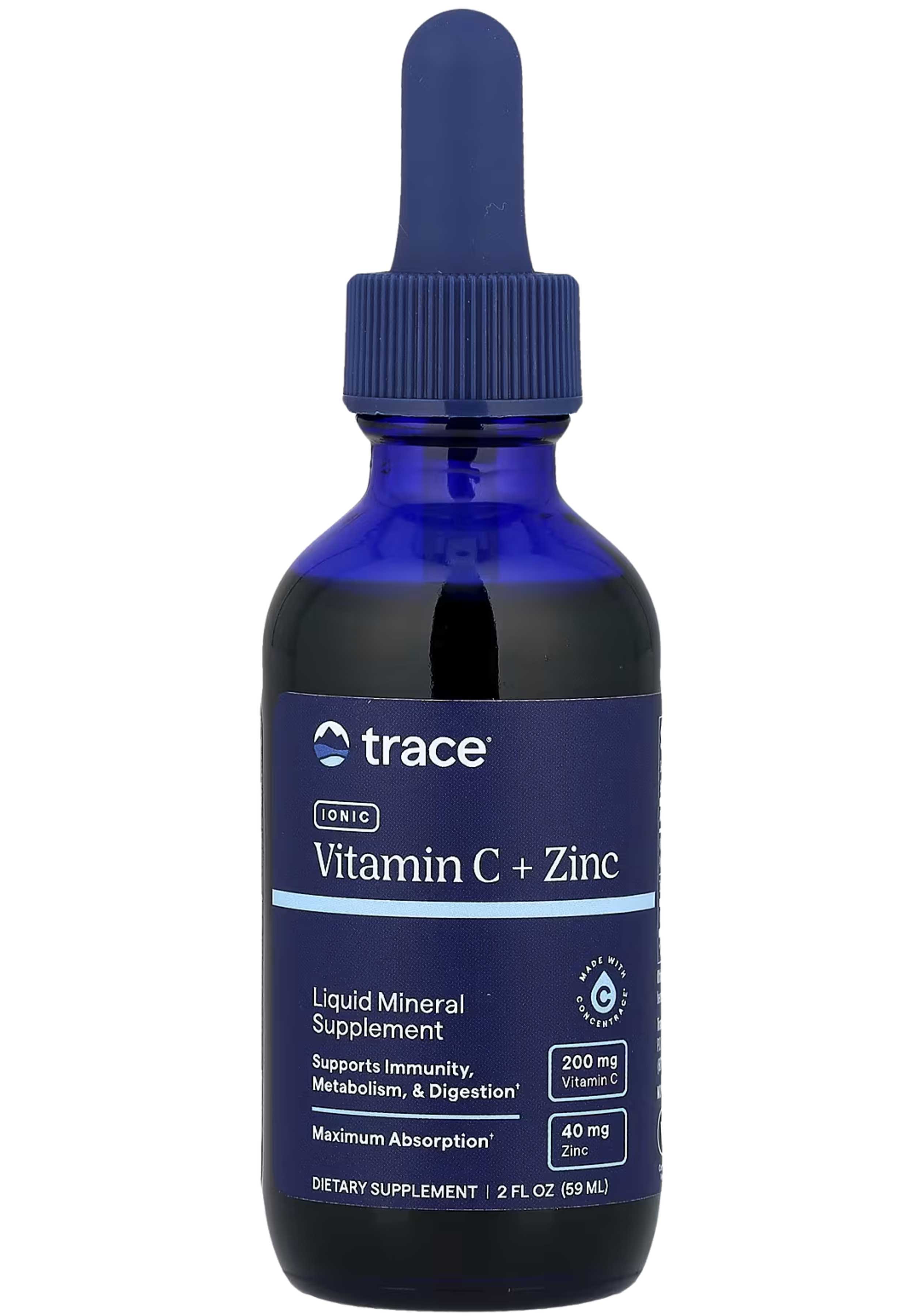 Trace Minerals Research Liquid Ionic Vitamin C + Ionic Zinc