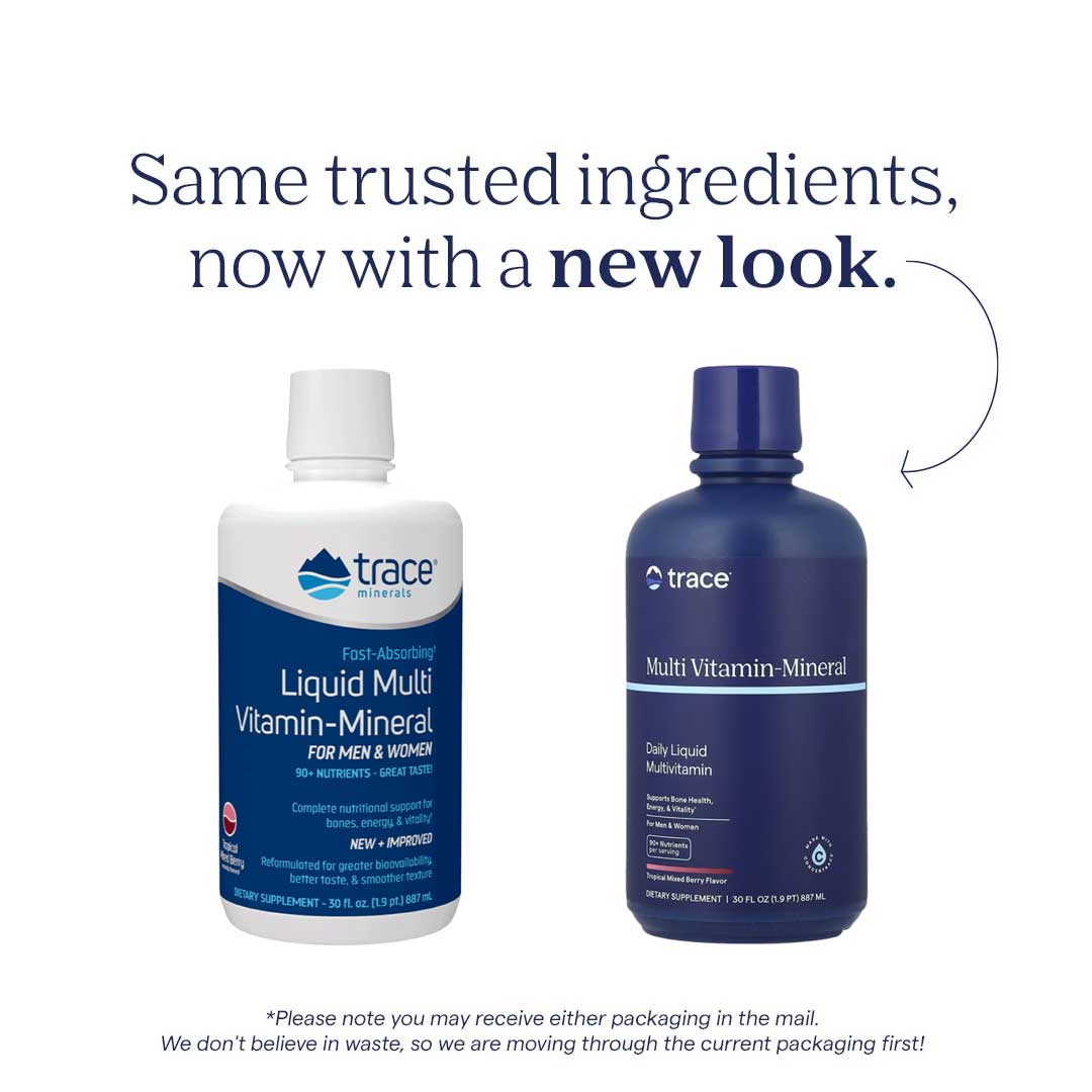 Trace Minerals Research Liquid Multi Vitamin-Mineral Berry New Look
