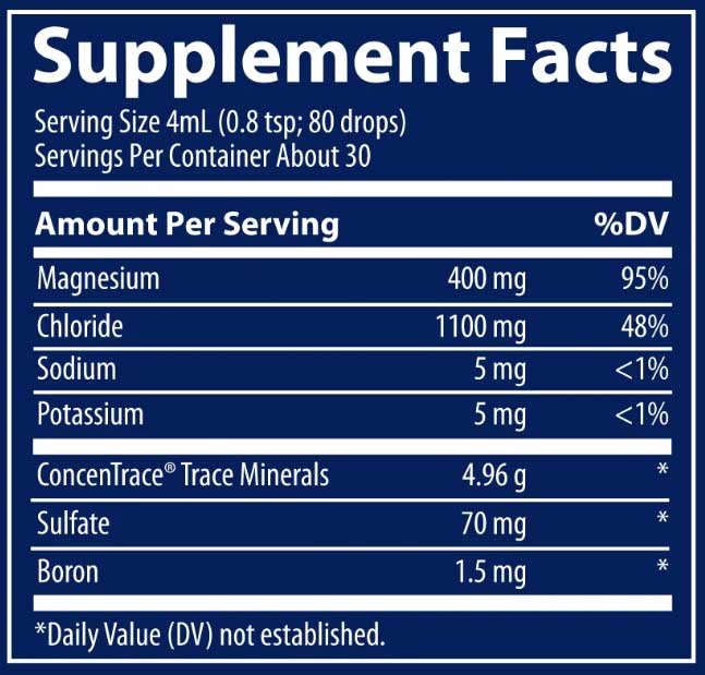 Trace Minerals Research Mega Mag Ingredients