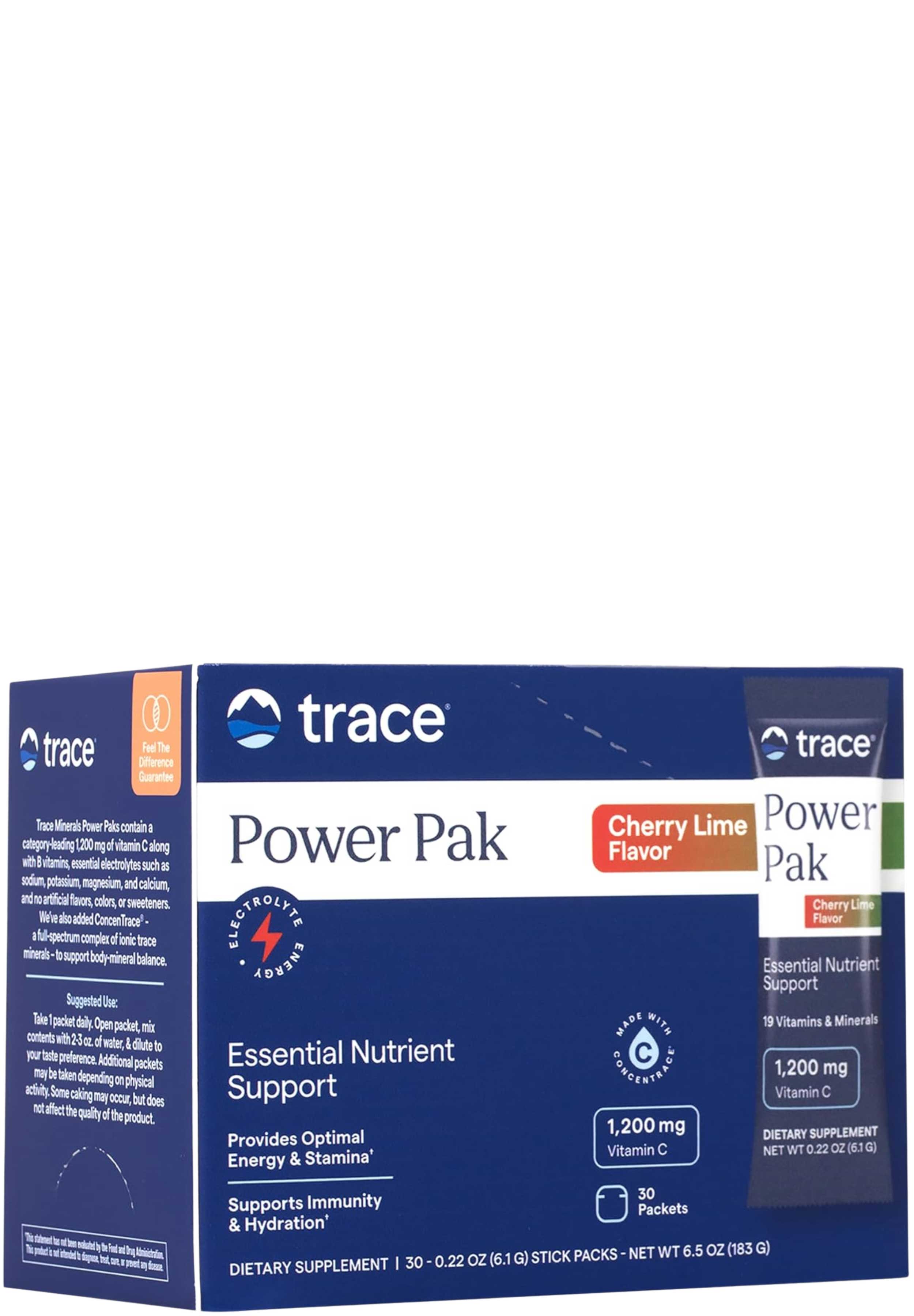 Trace Minerals Research Power Pak Cherry Lime