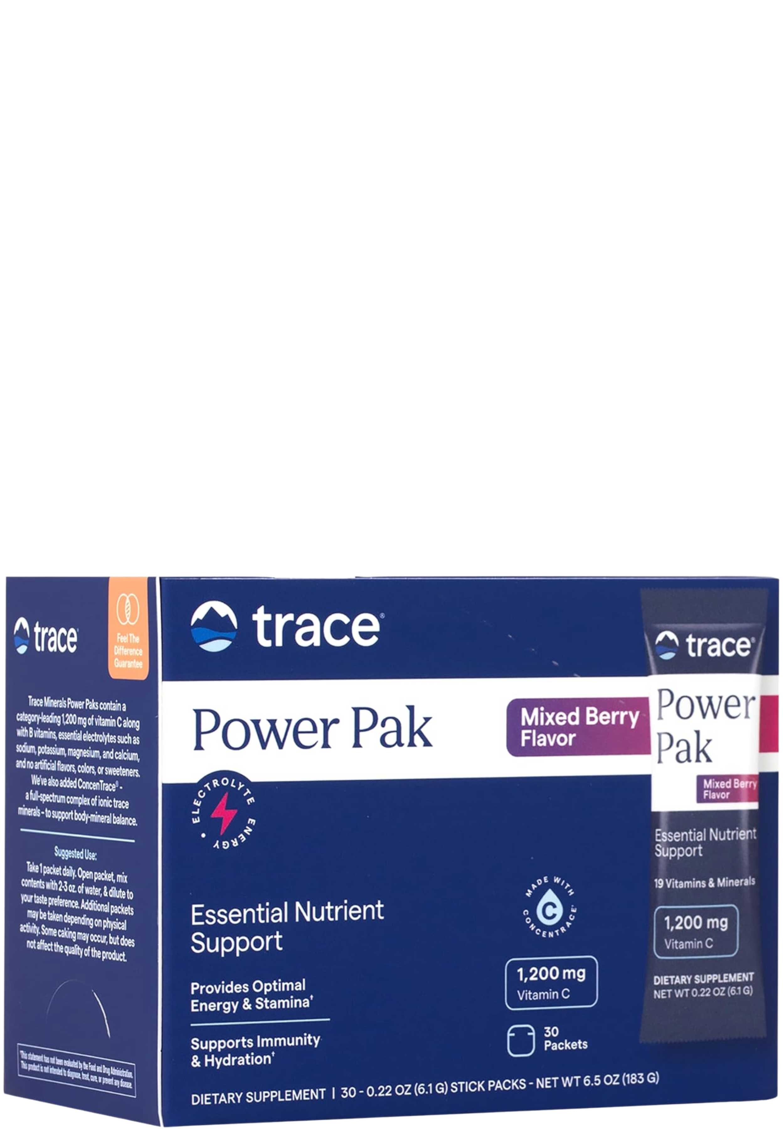 Trace Minerals Research Power Pak Mixed Berry