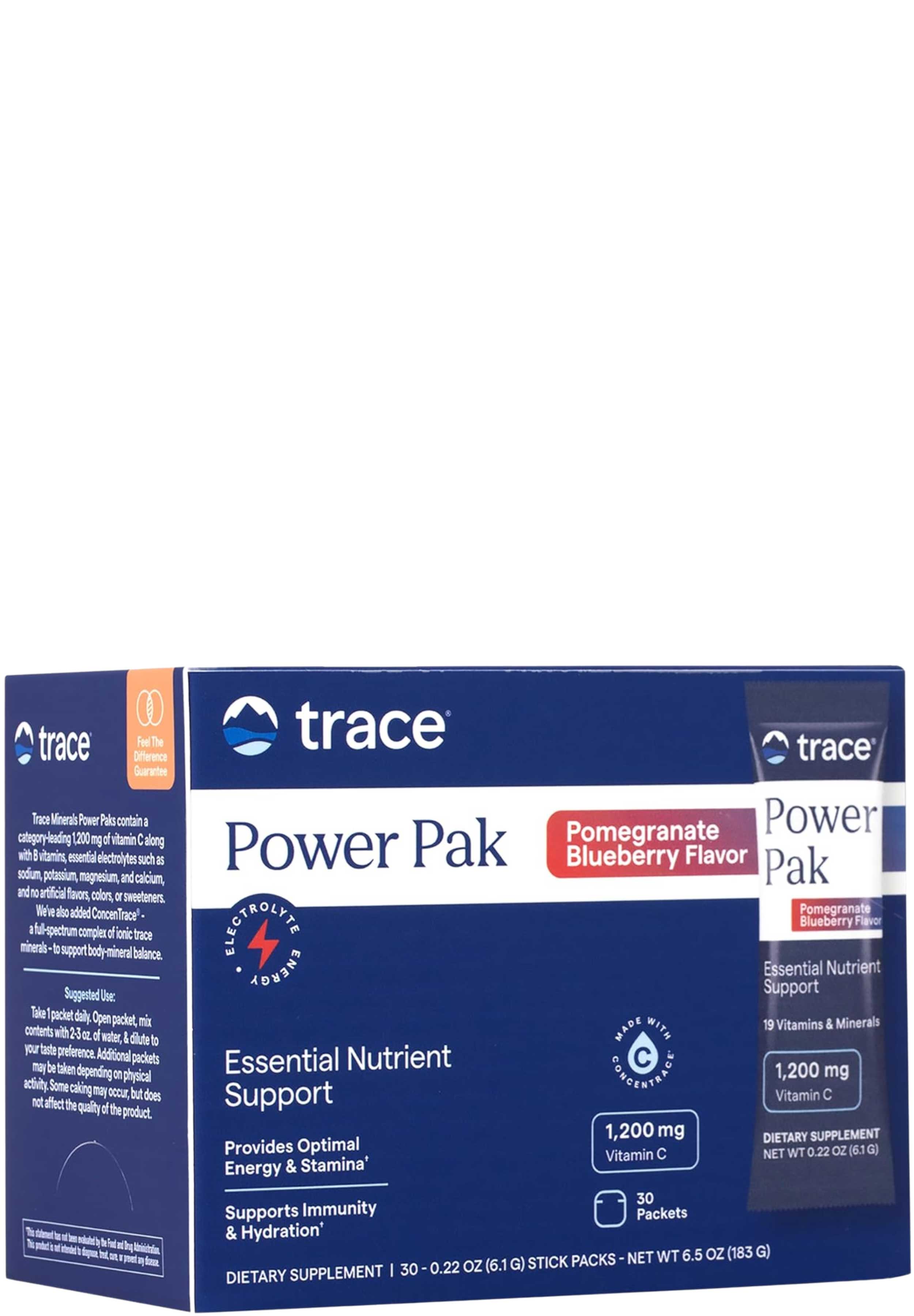 Trace Minerals Research Power Pak Pomegranate Blueberry
