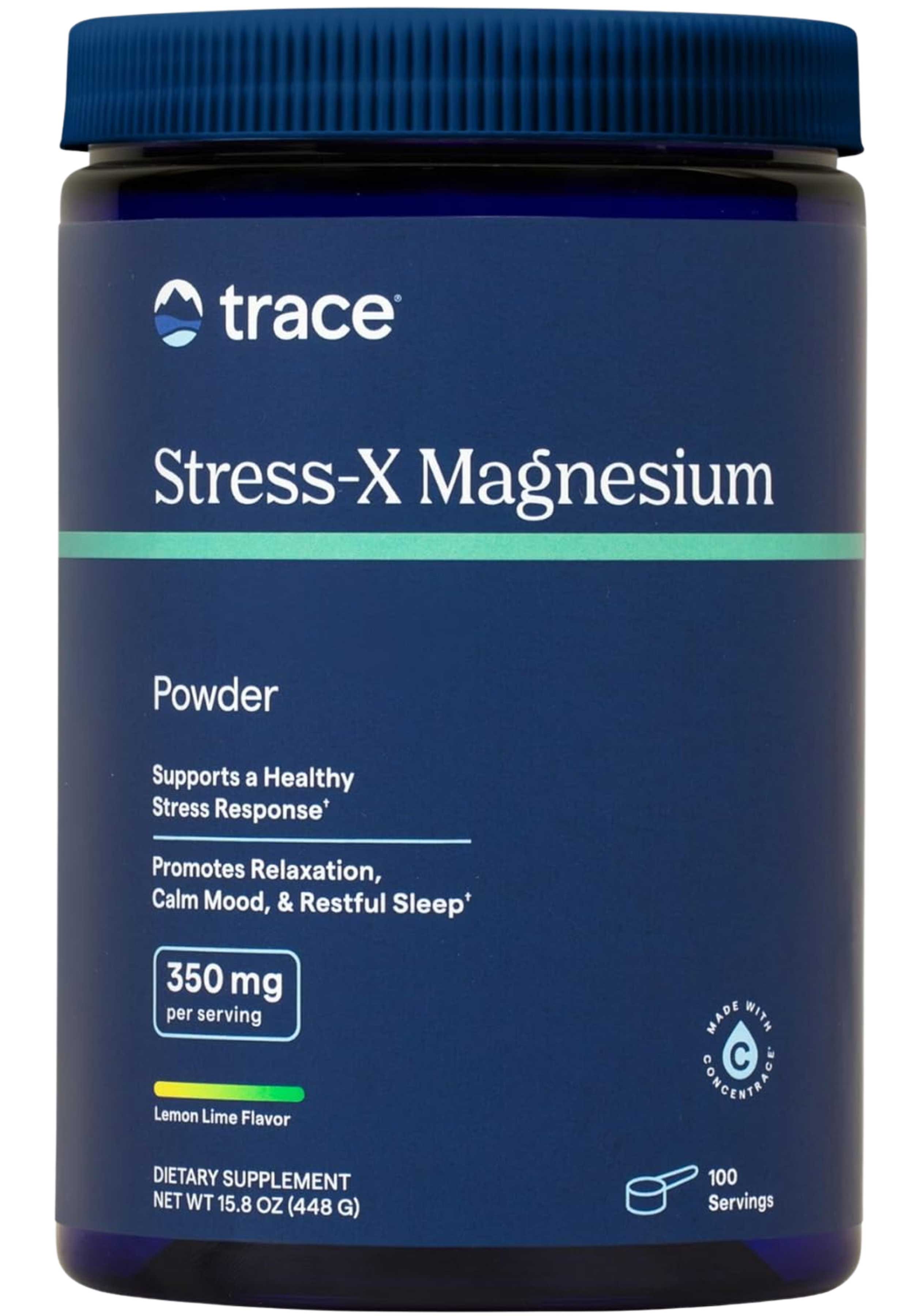 Trace Minerals Research Stress-X Magnesium Powder Lemon Lime