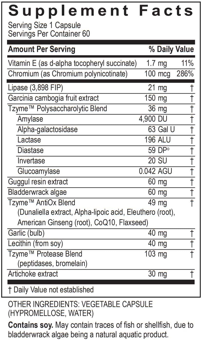 Transformation Enzyme Lypo Ingredients