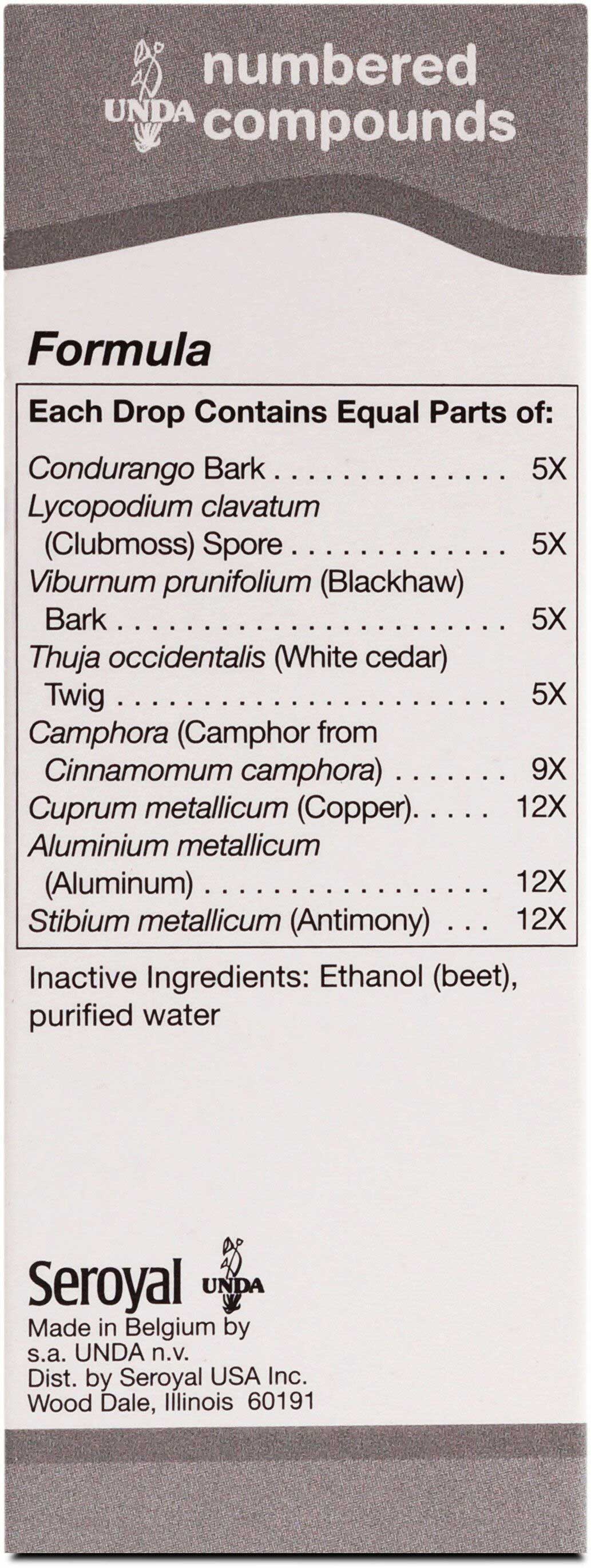 UNDA #18 Ingredients