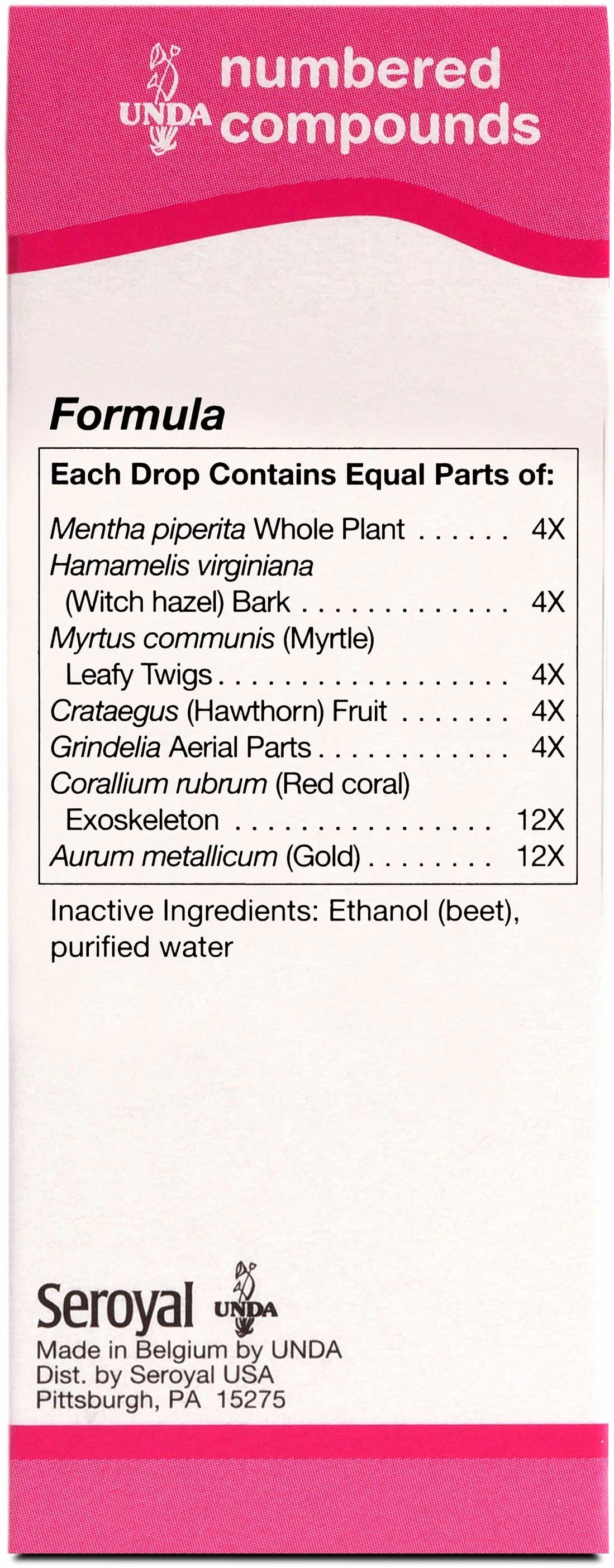 UNDA #35 Ingredients