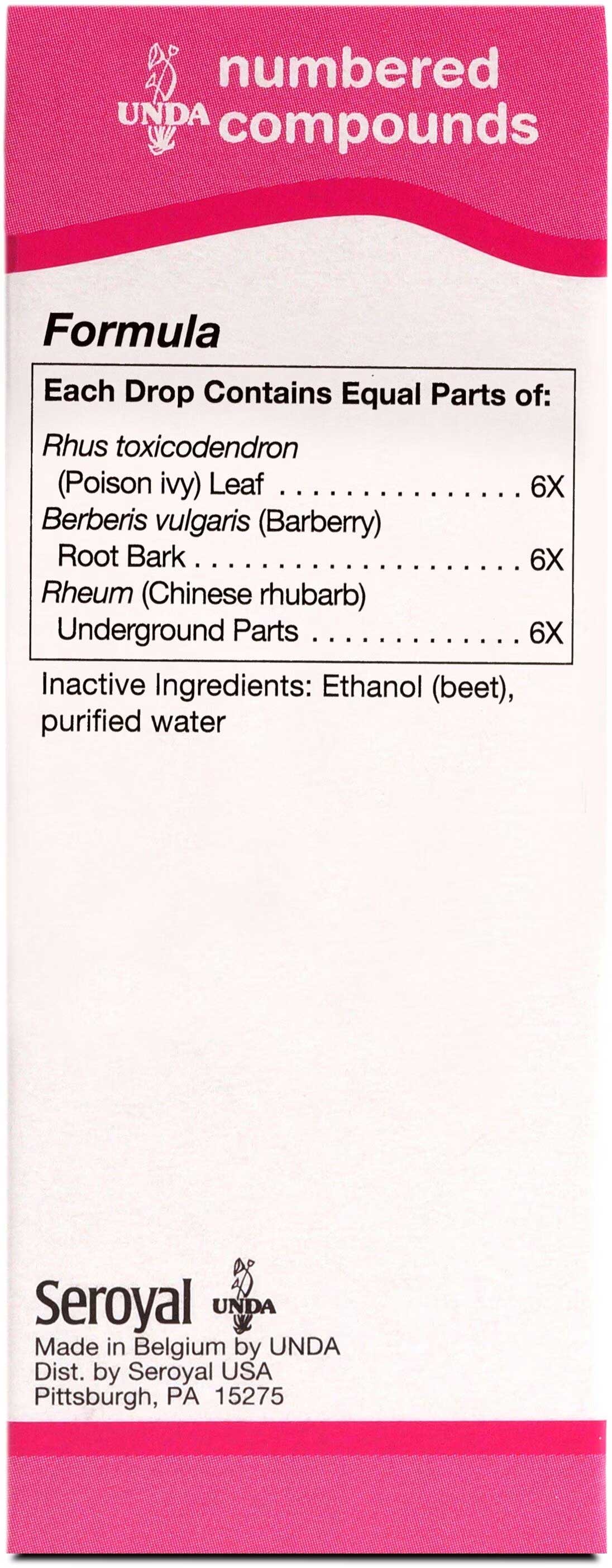 UNDA #600 Ingredients