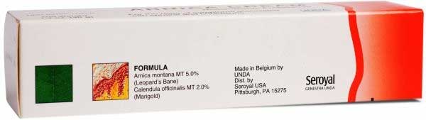 UNDA Arnica Cream Ingredients