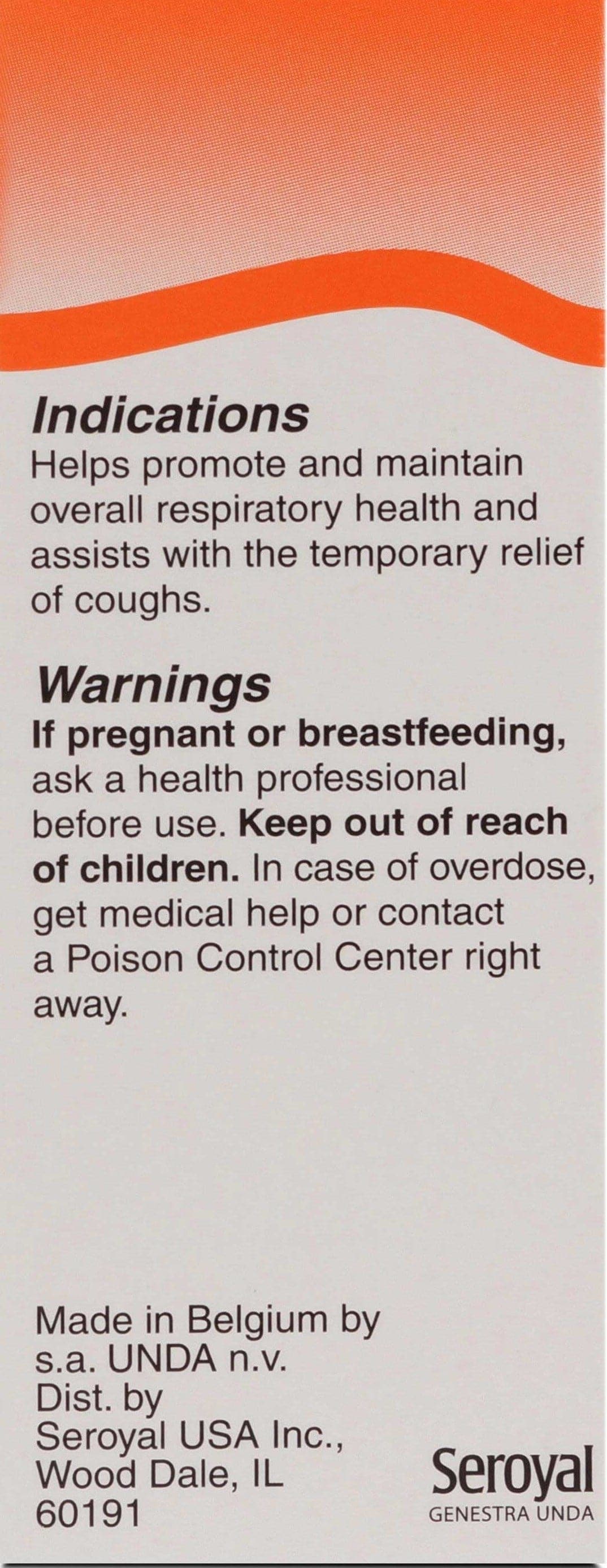 UNDA Drosera Plex Ingredients