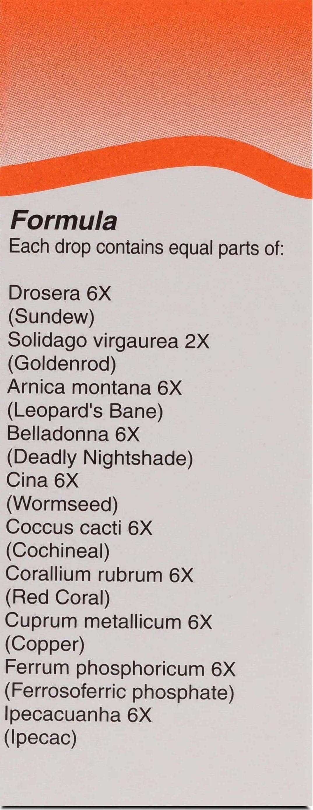 UNDA Drosera Plex Ingredients