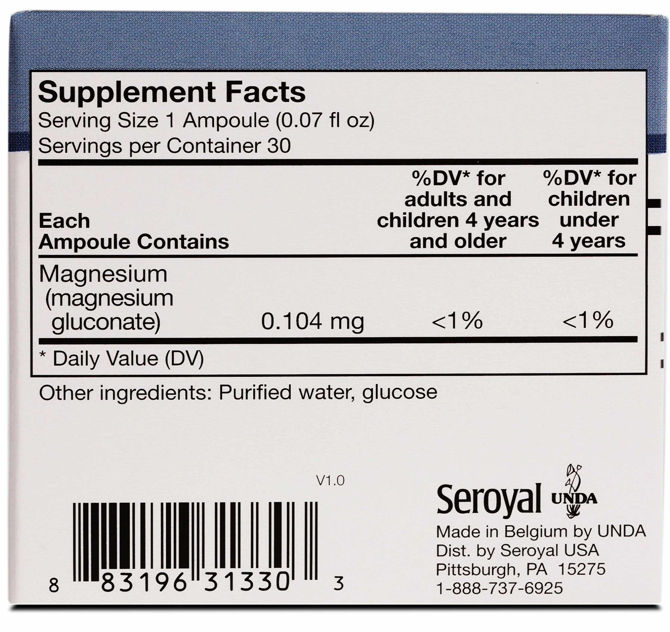 UNDA Gammadyn Mg Ingredients