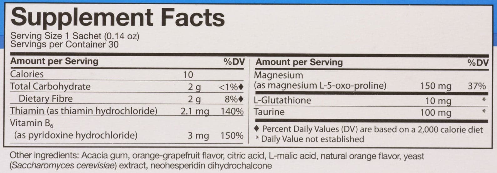 UNDA Magnelevures Ingredients