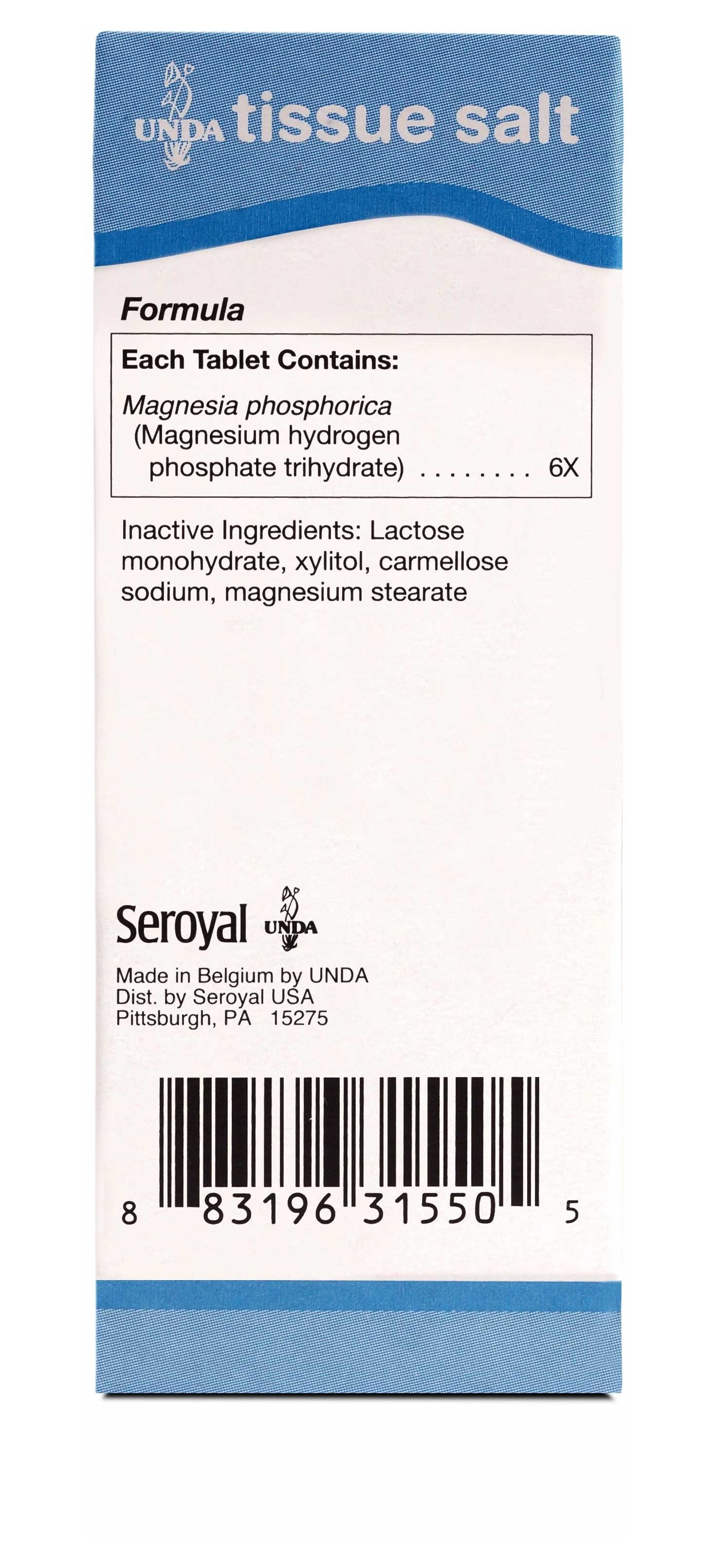 UNDA Magnesia Phosphorica 6X (Salt) Ingredients