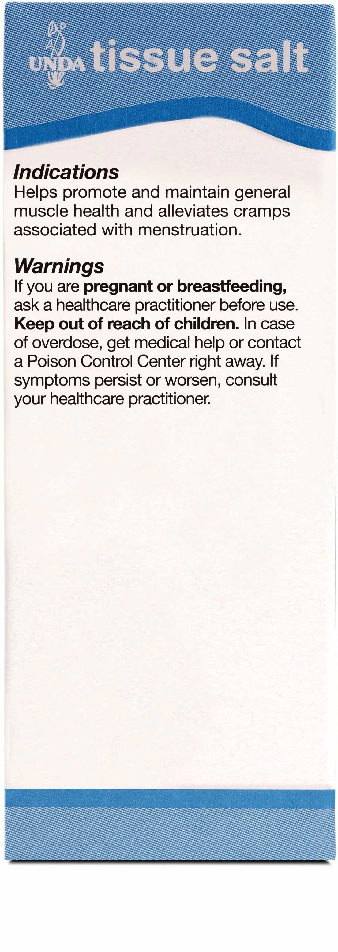 UNDA Magnesia Phosphorica 6X (Salt) Warning