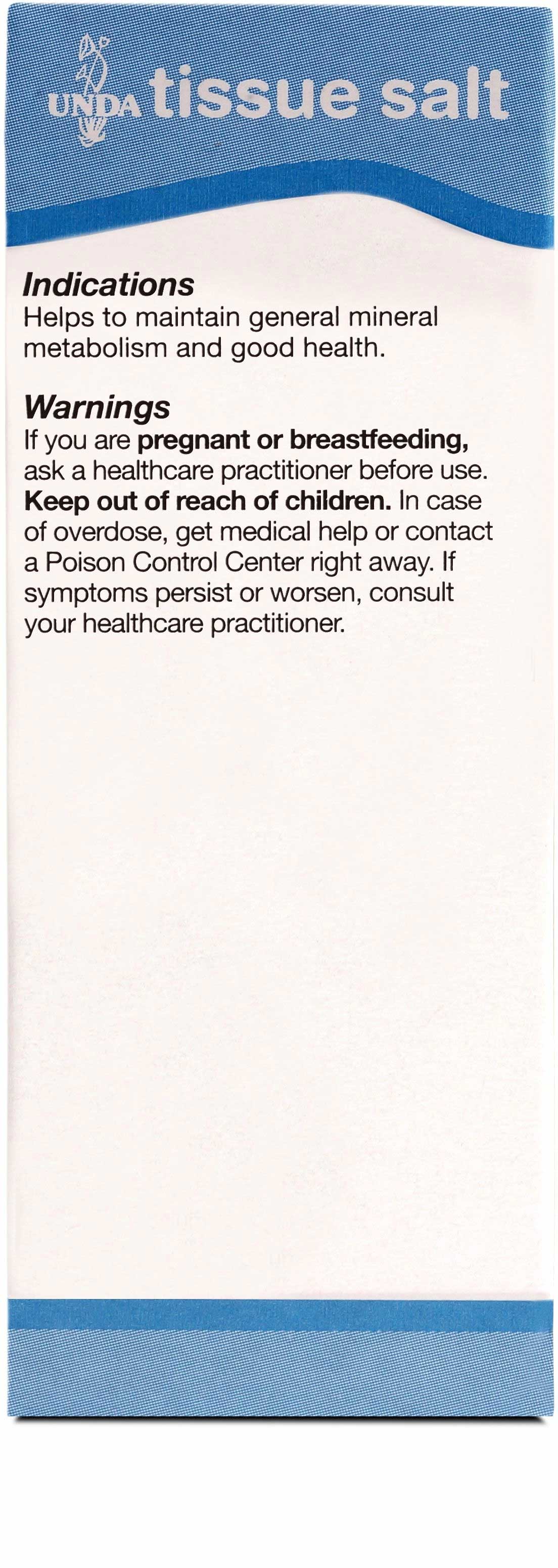 UNDA Melange Tissue Salt Ingredients