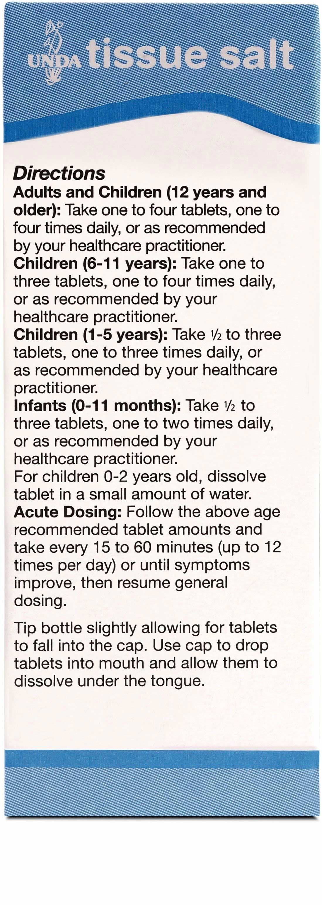 UNDA Silicea 6X Salt Ingredients