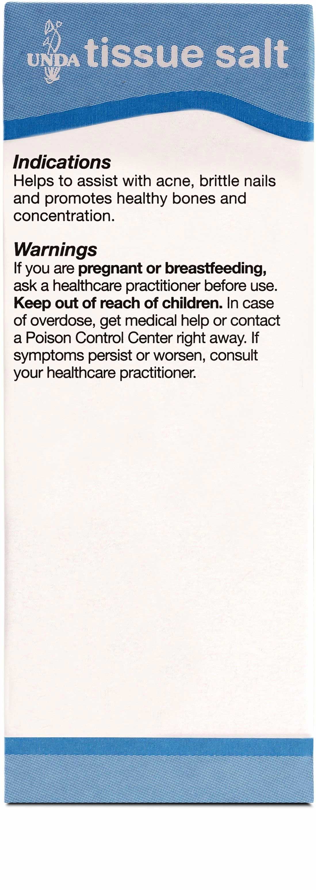 UNDA Silicea 6X Salt Ingredients