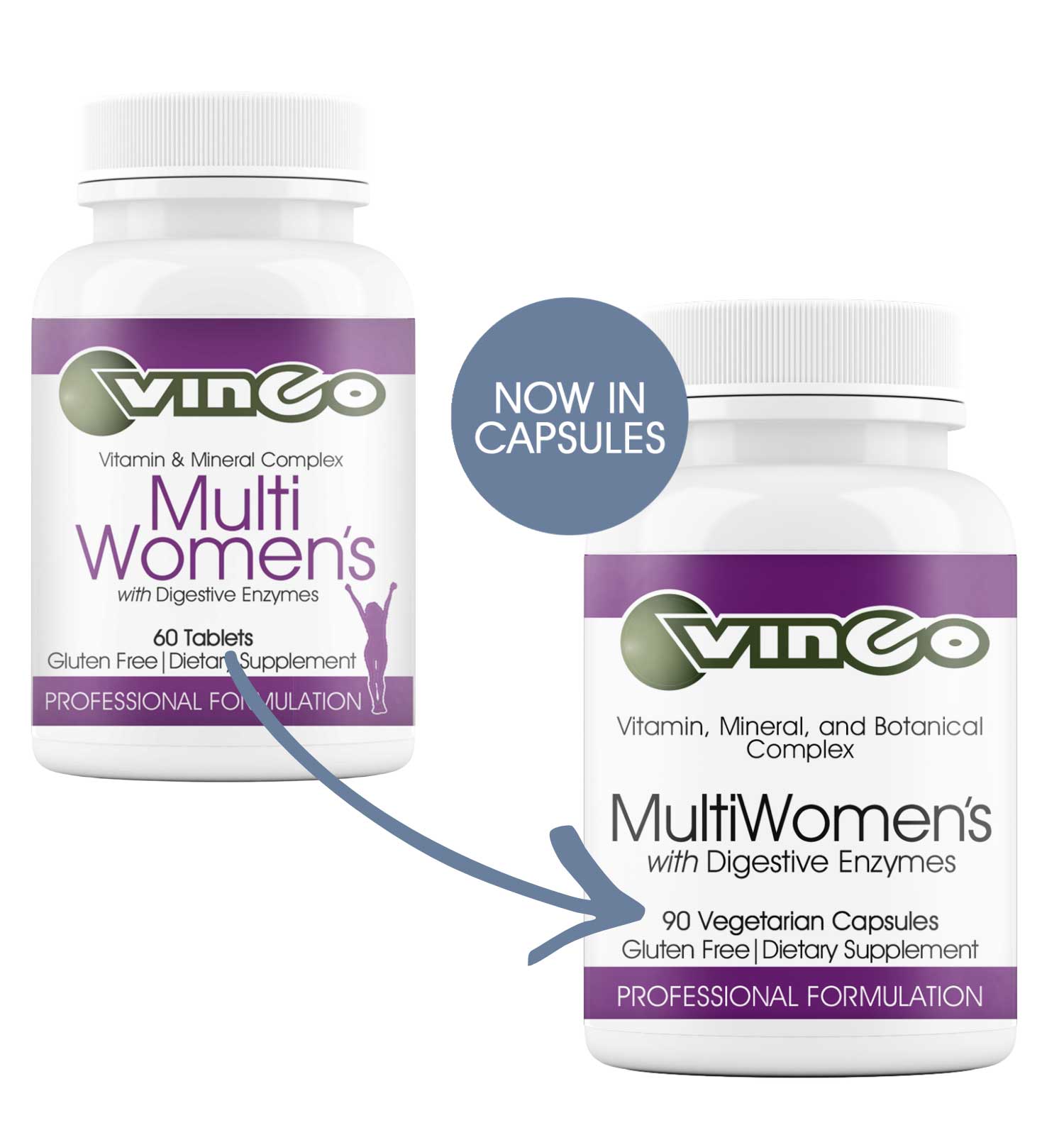 Vinco MultiWomen's with Digestive Enzymes New Look