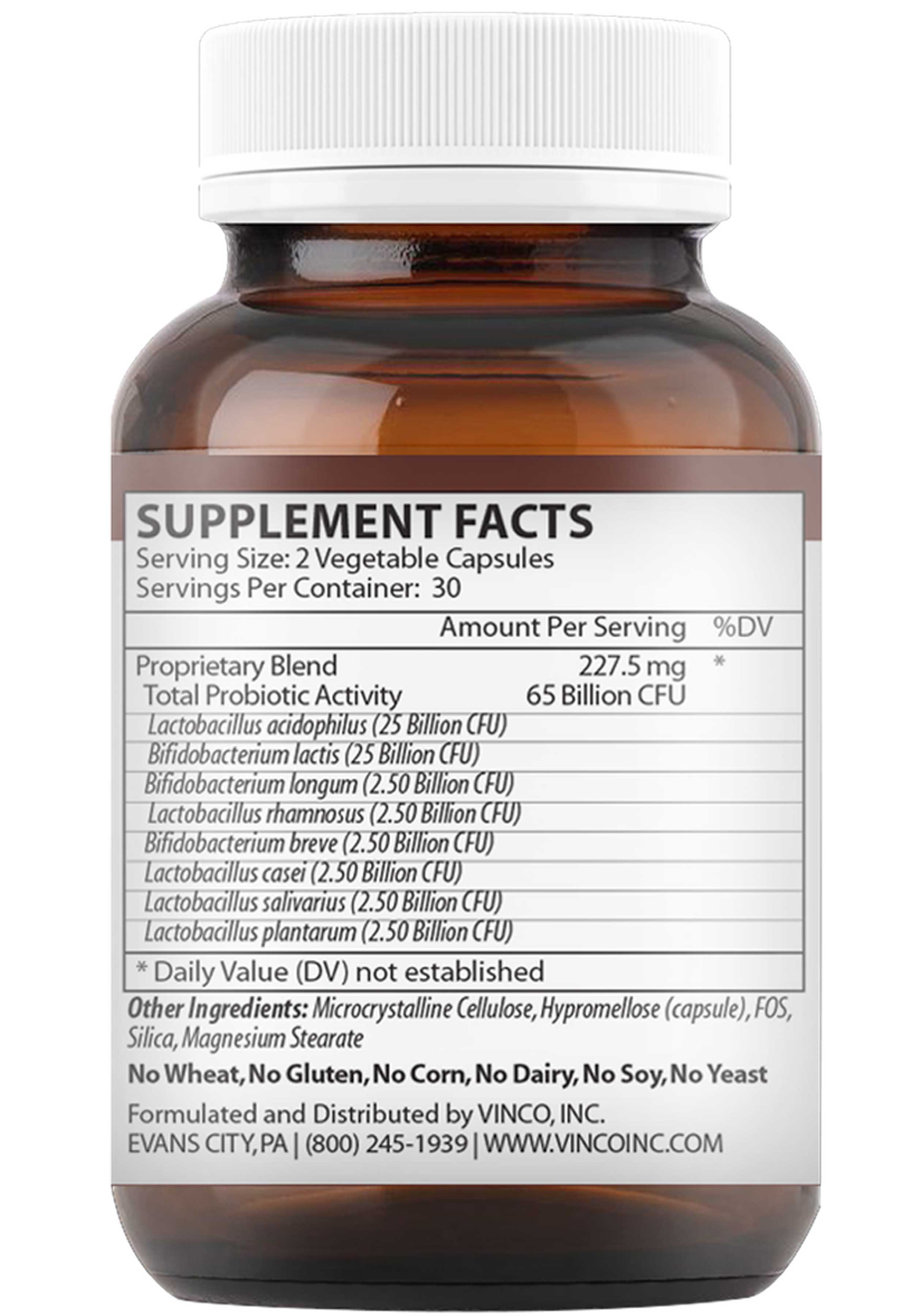 Vinco ProBiotic Eight 65 Ingredients