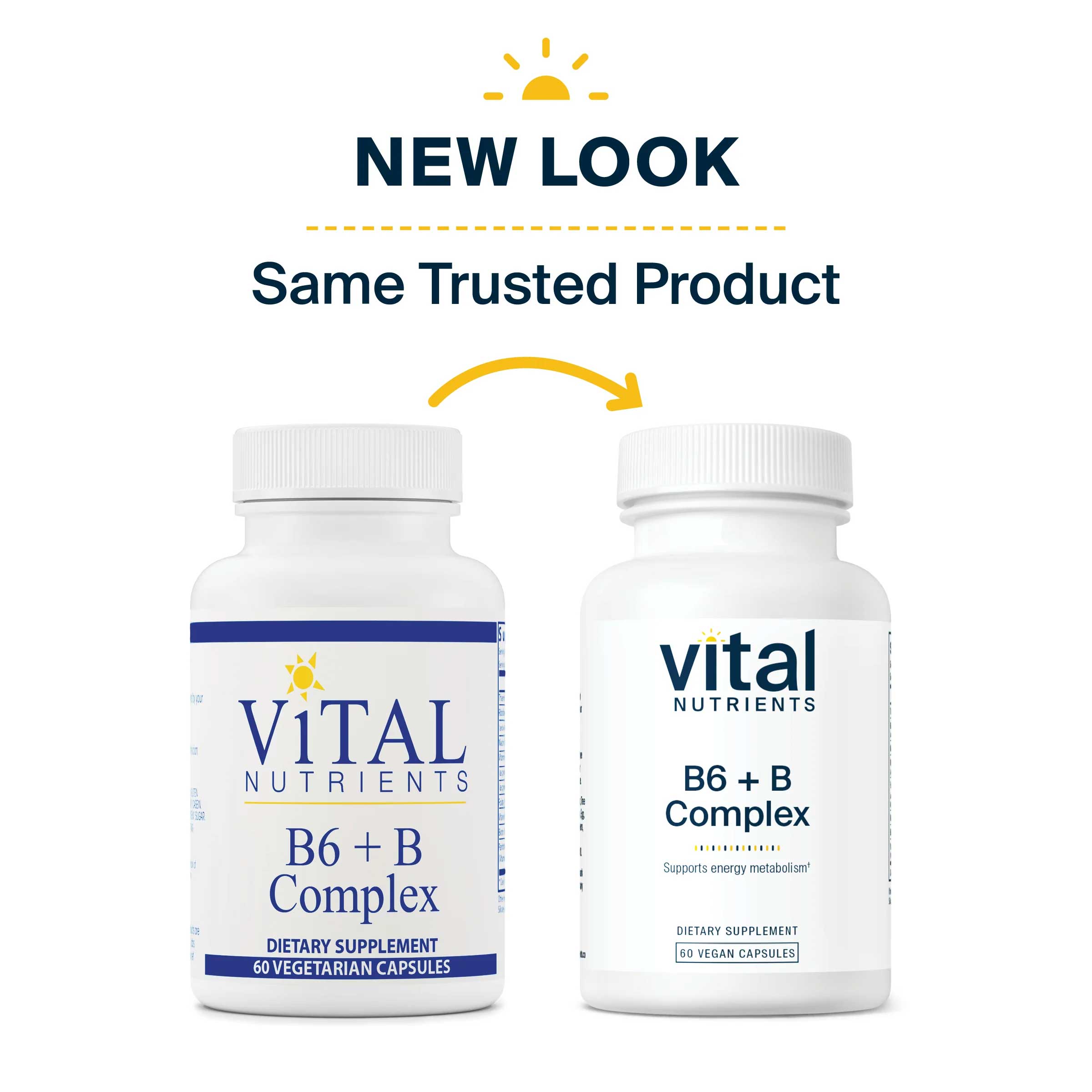 Vital Nutrients B6 + B Complex New Look