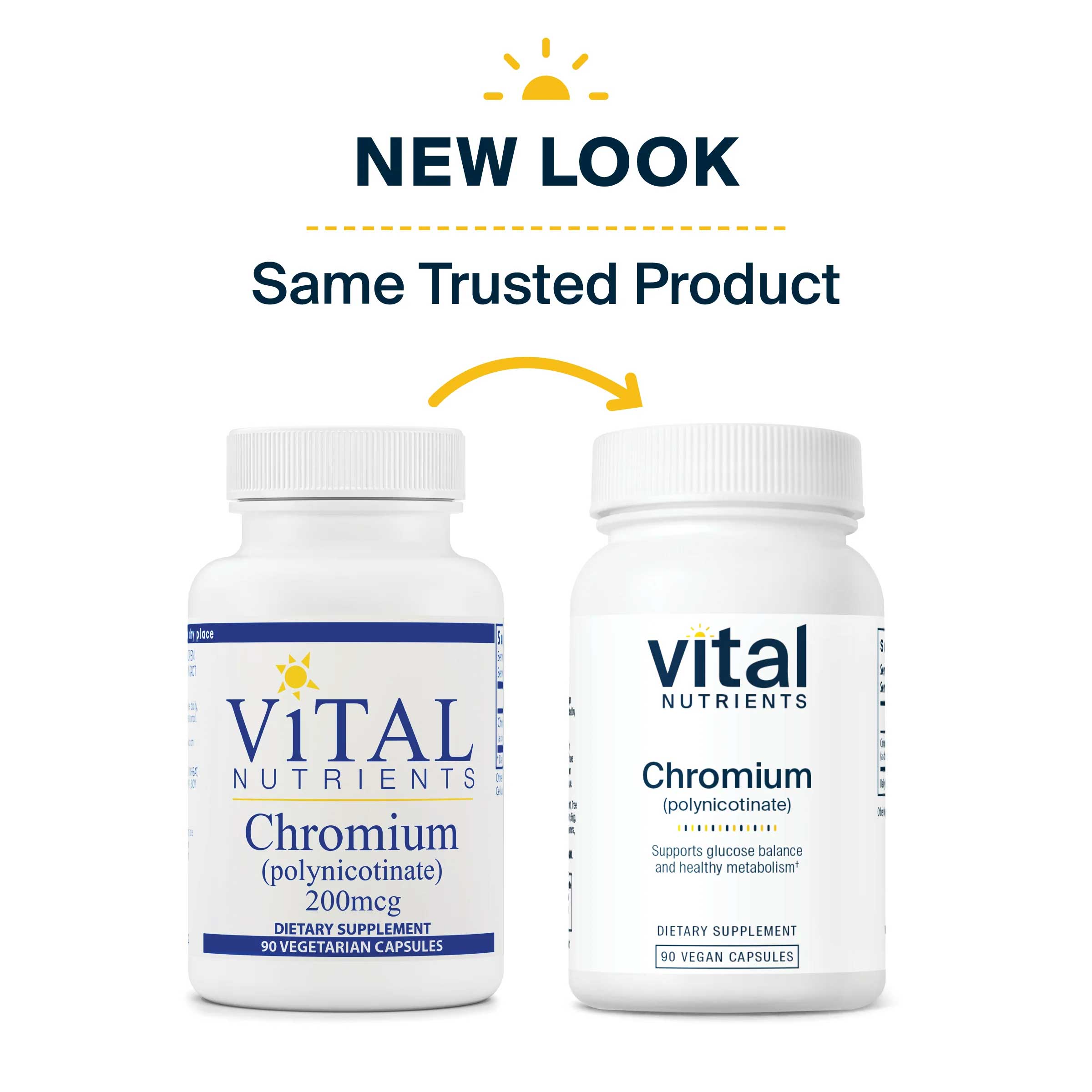 Vital Nutrients Chromium 200mcg New Look