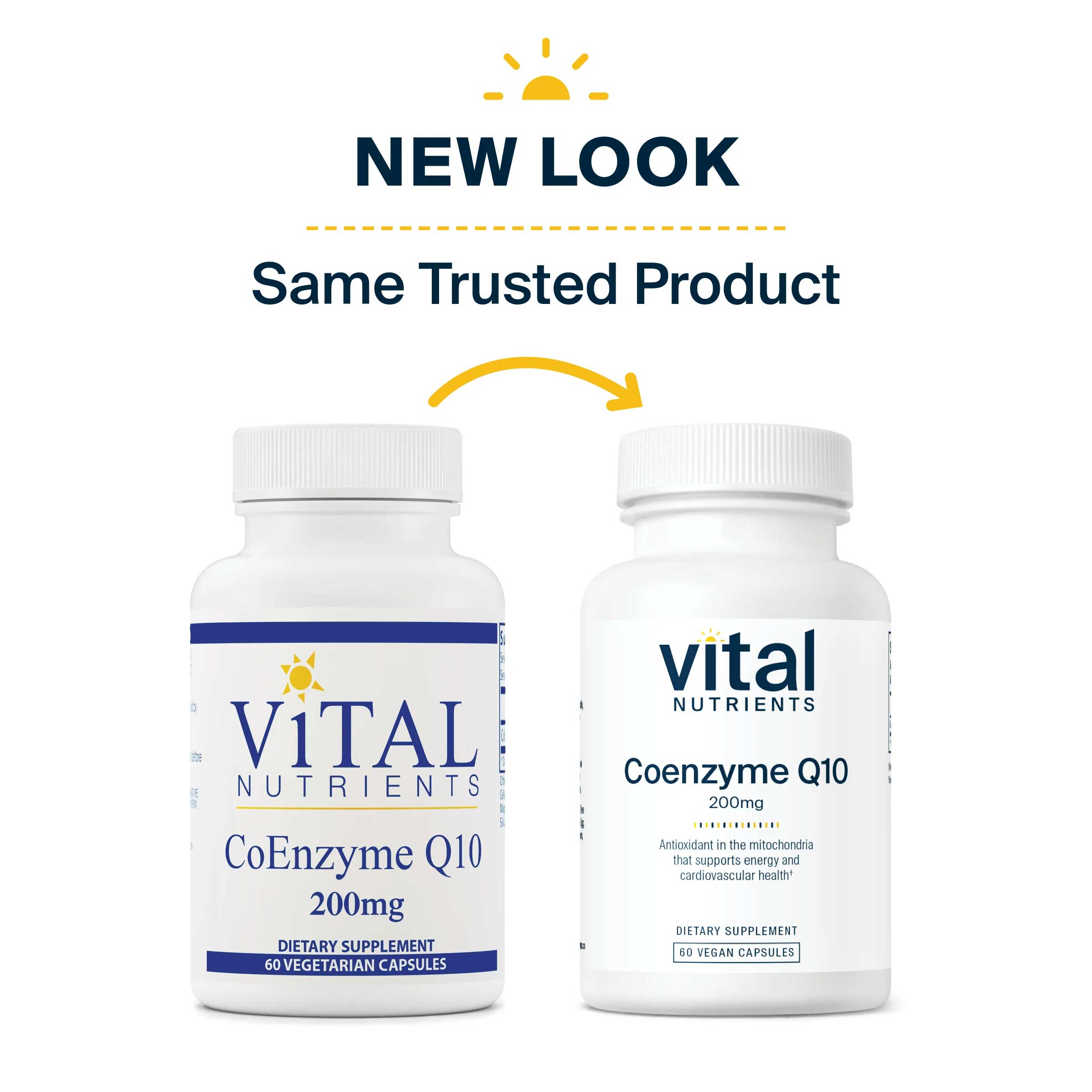 Vital Nutrients CoEnzyme Q10 200mg New Look