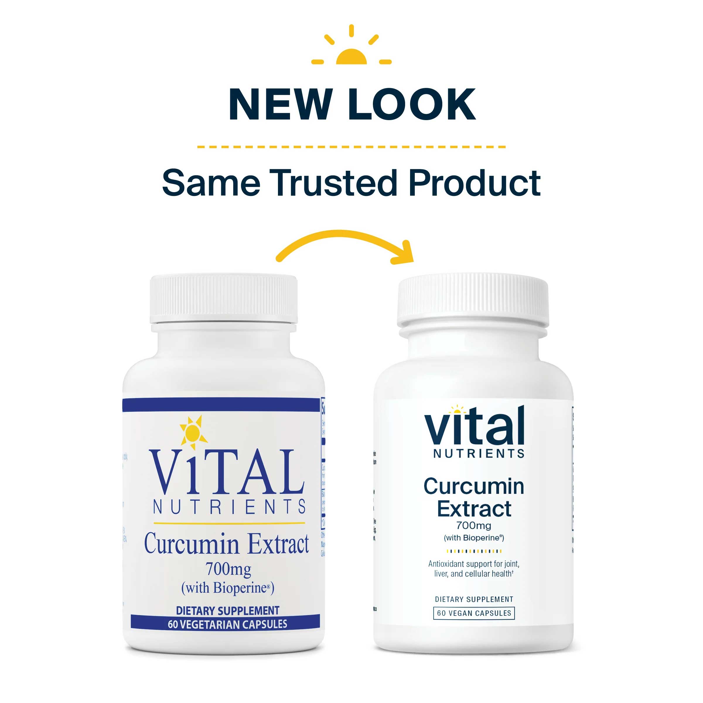 Vital Nutrients Curcumin Extract 700mg New Look