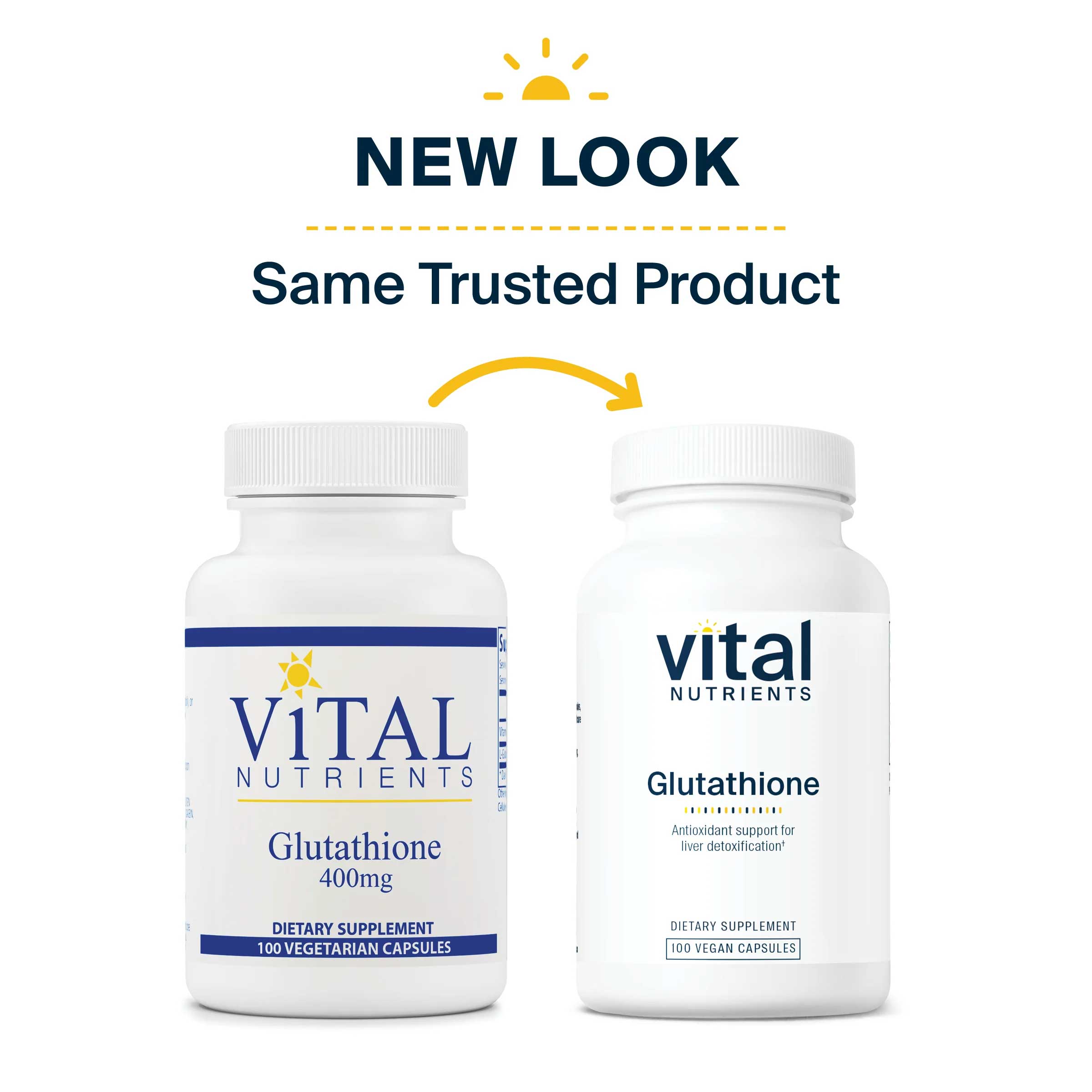Vital Nutrients Glutathione 400 mg New Look