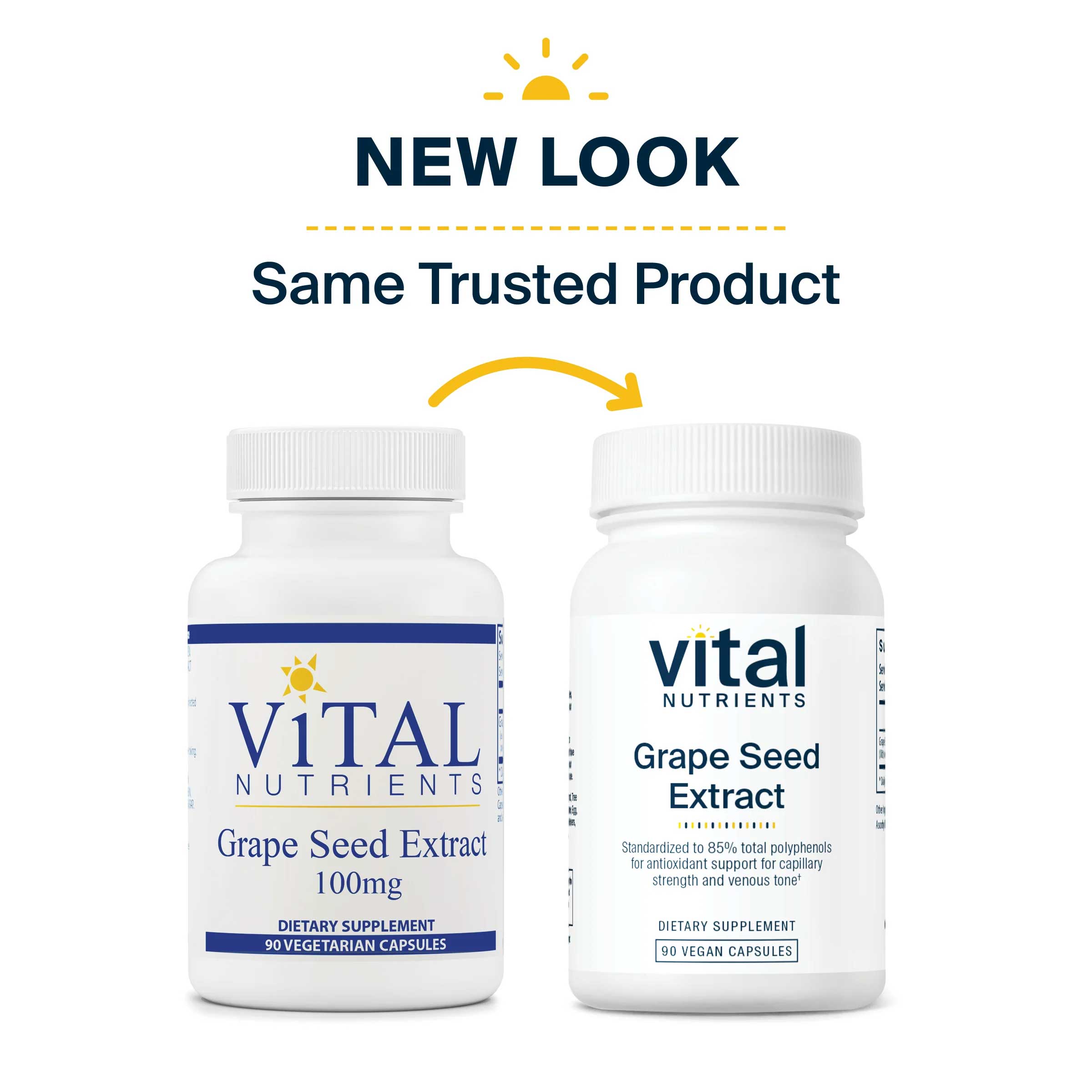Vital Nutrients Grape Seed Extract 100mg New Look