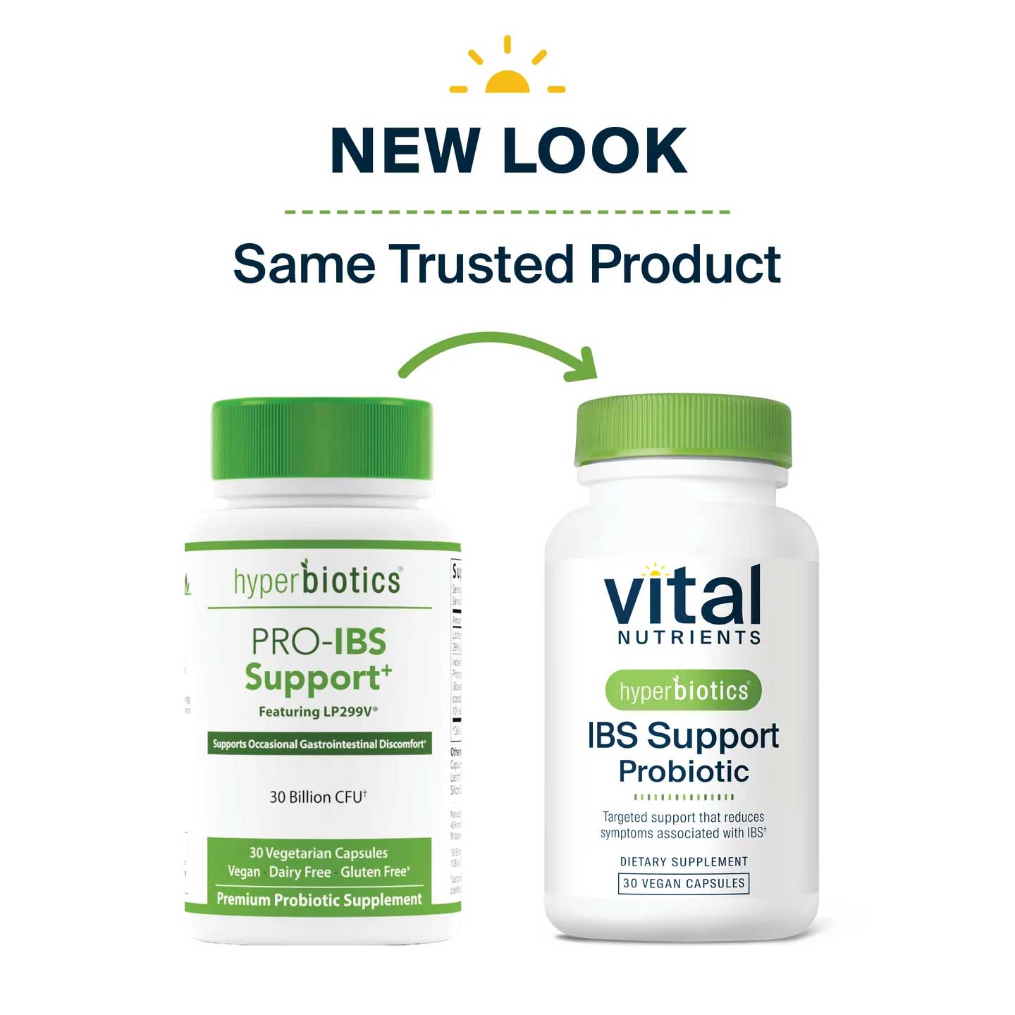 Vital Nutrients Hyperbiotics IBS Support Probiotic New Look