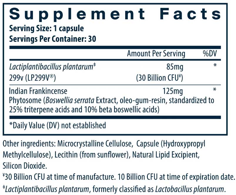 Vital Nutrients Hyperbiotics IBS Support Probiotic Ingredients