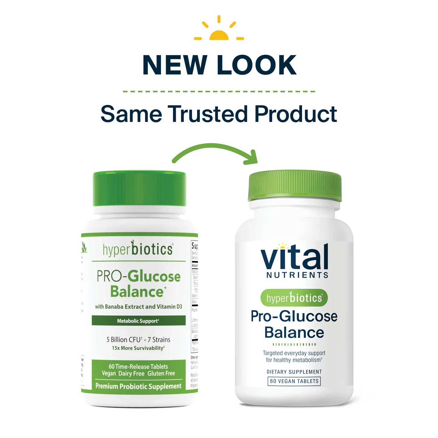 Vital Nutrients Hyperbiotics PRO-Glucose Balance New Look