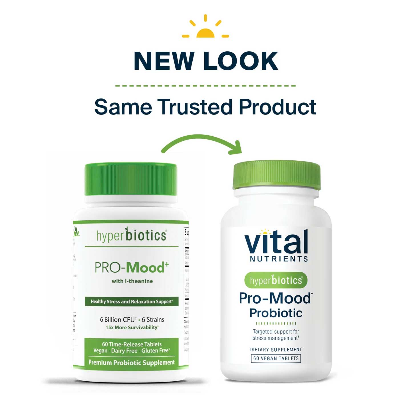 Vital Nutrients Hyperbiotics Pro-Mood Probiotic New Look