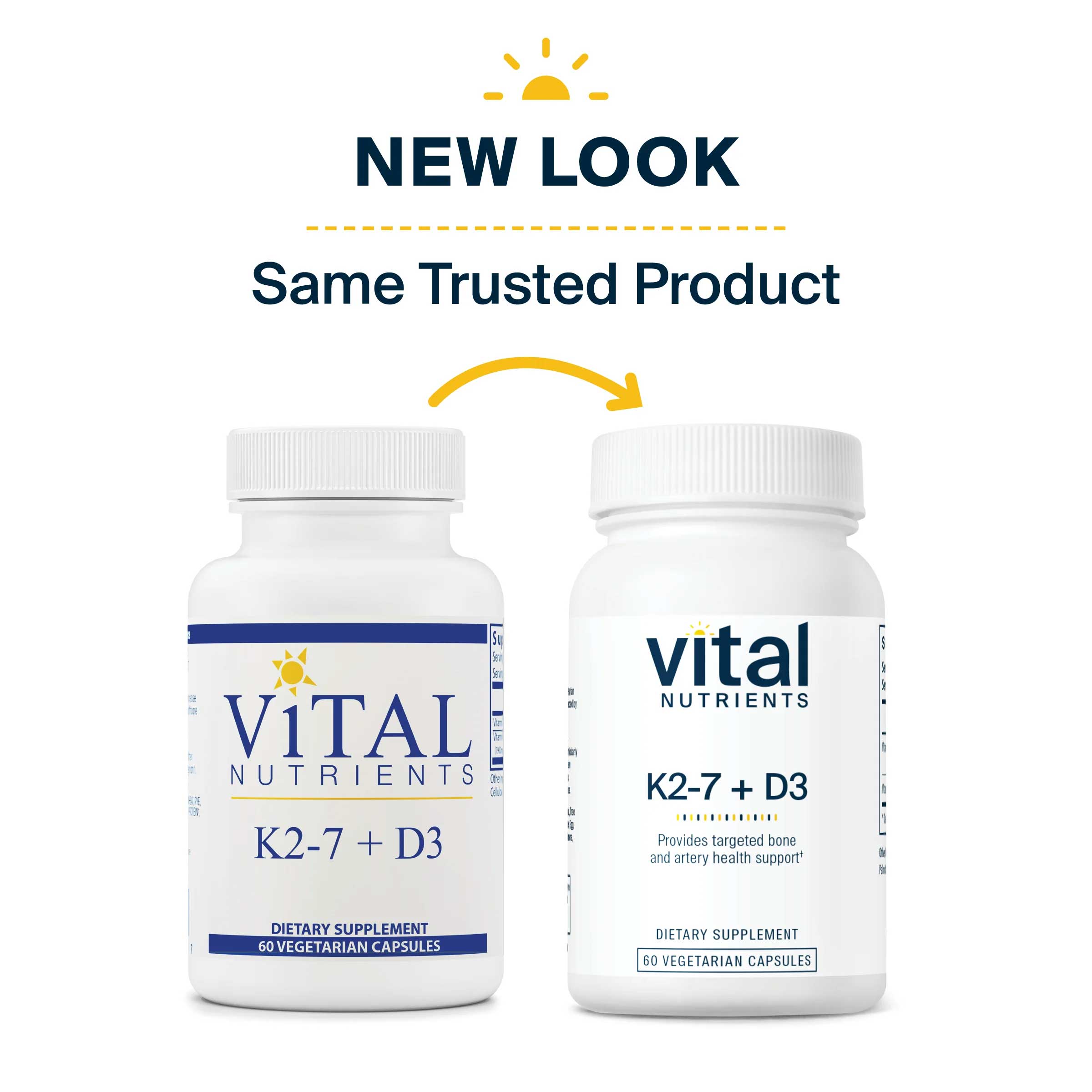 Vital Nutrients K2-7 + D3 New Look
