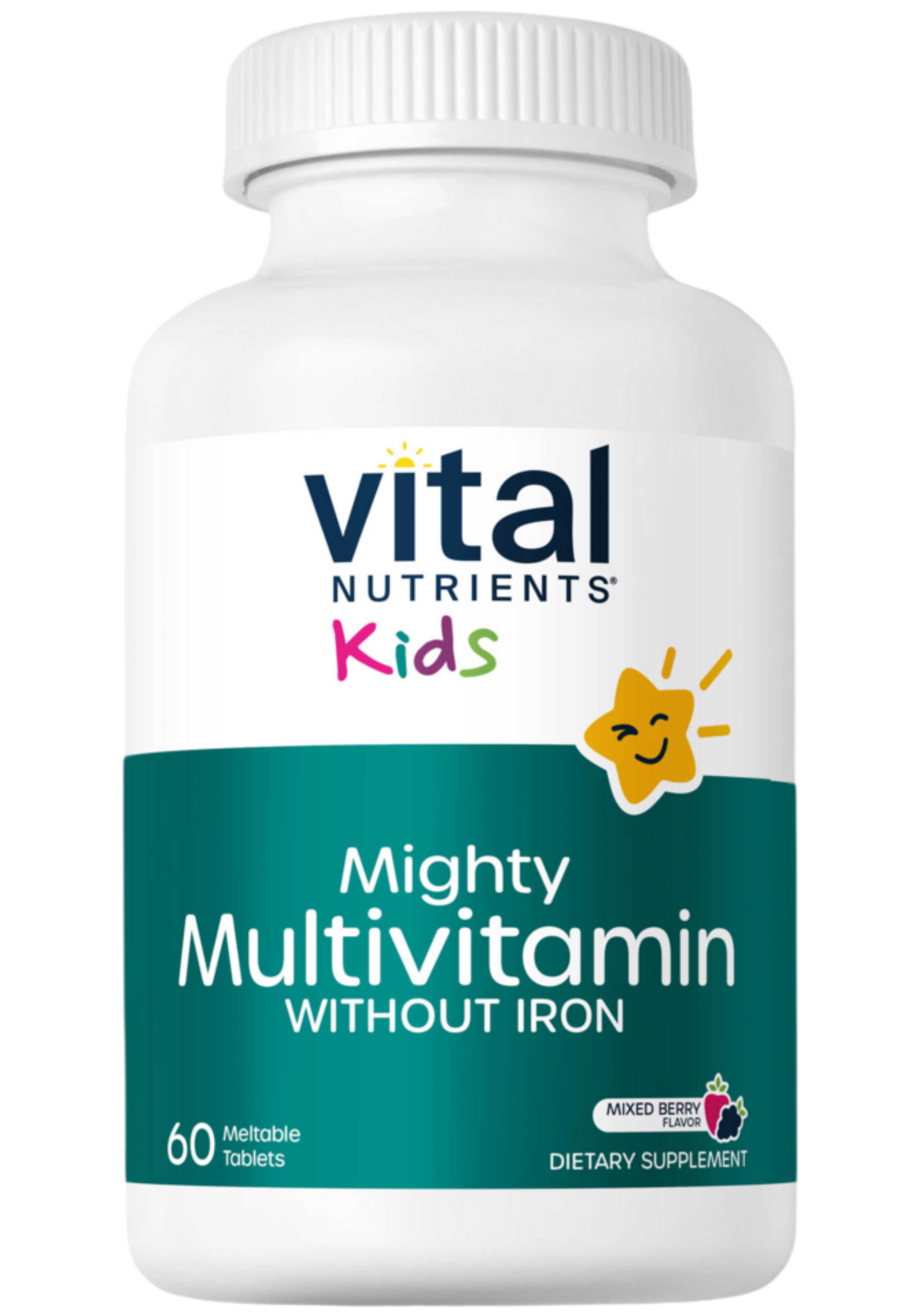 Vital Nutrients Kids Mighty Multivitamin Without Iron