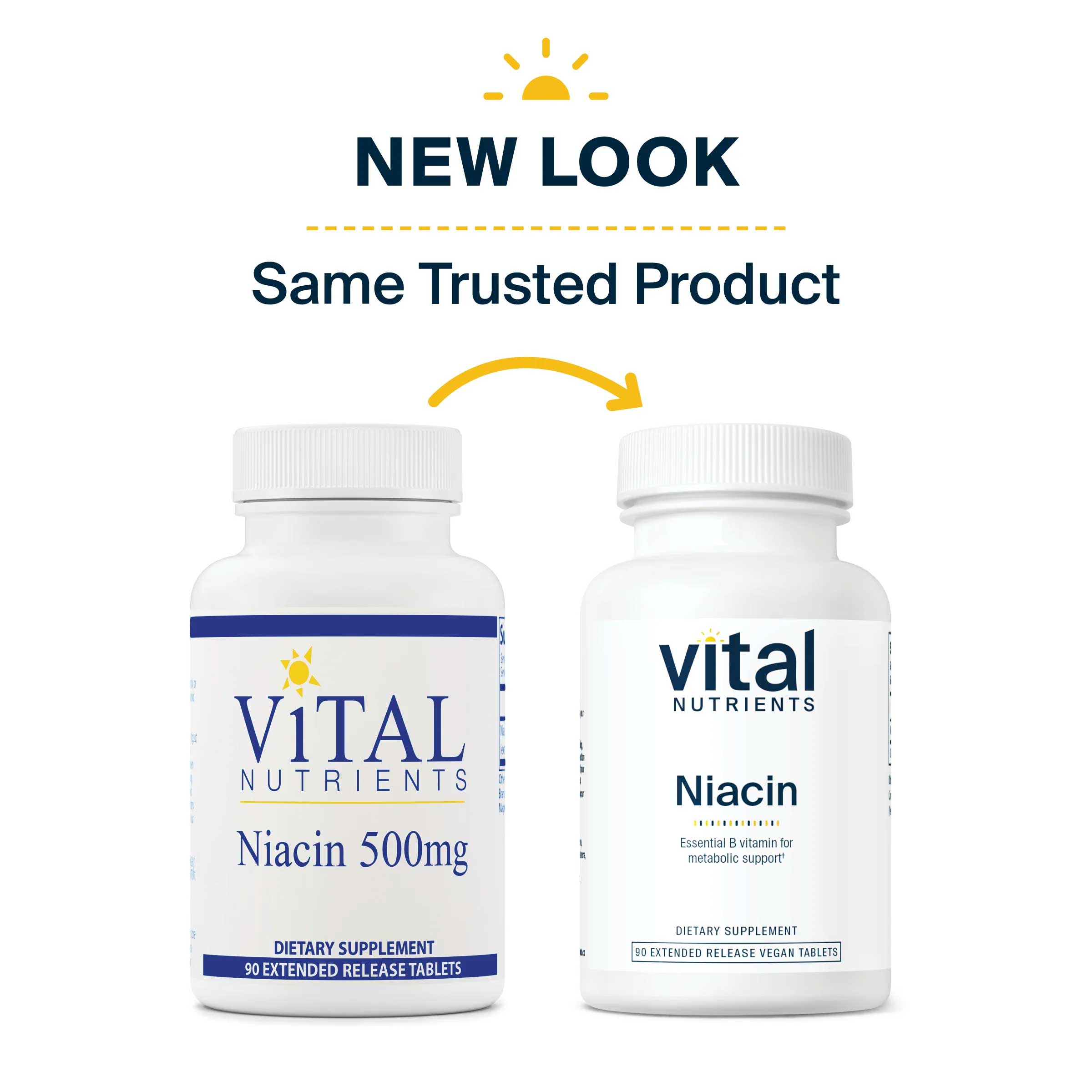 Vital Nutrients Niacin 500mg New Look
