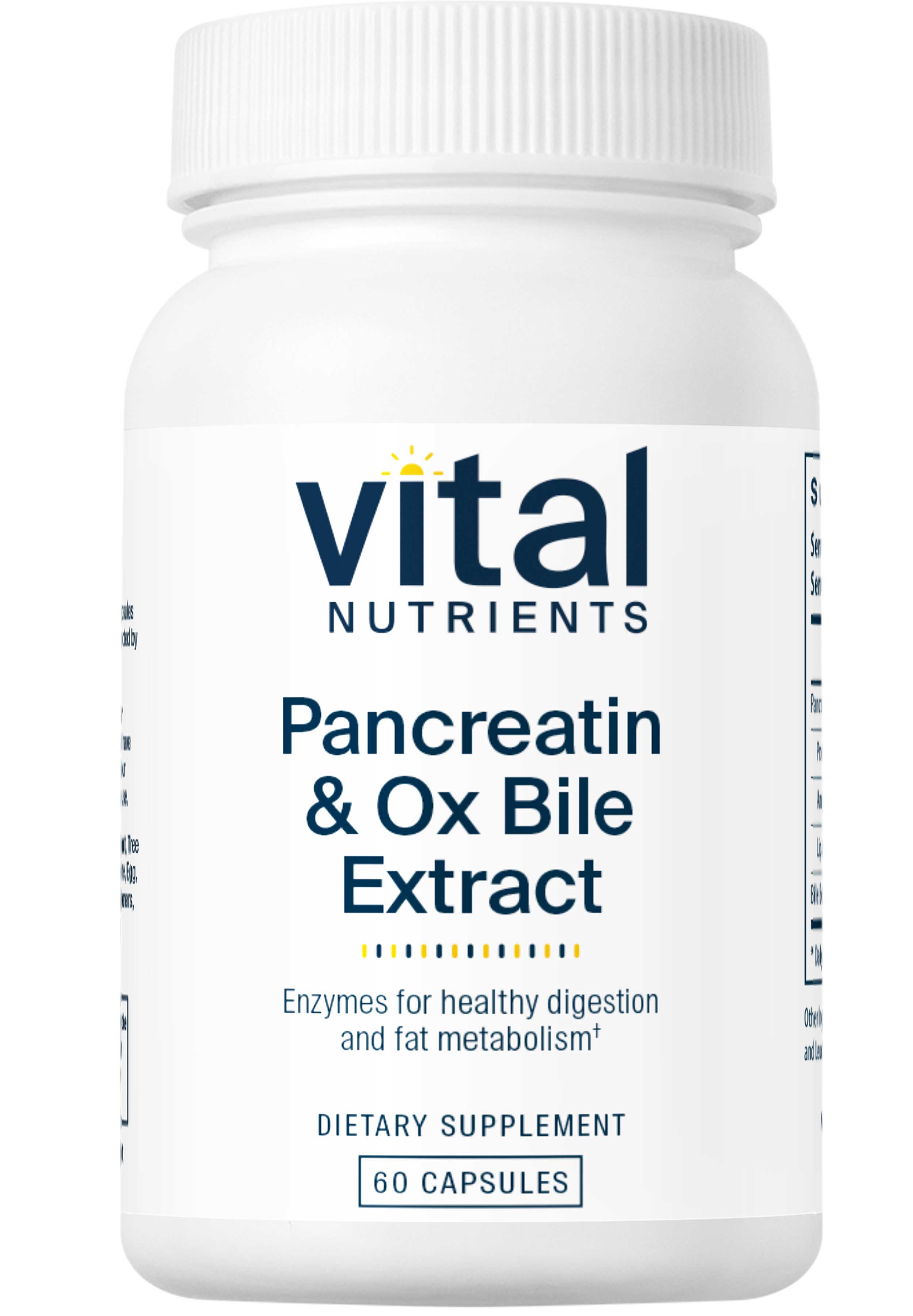 Vital Nutrients Pancreatin & Ox Bile Extract