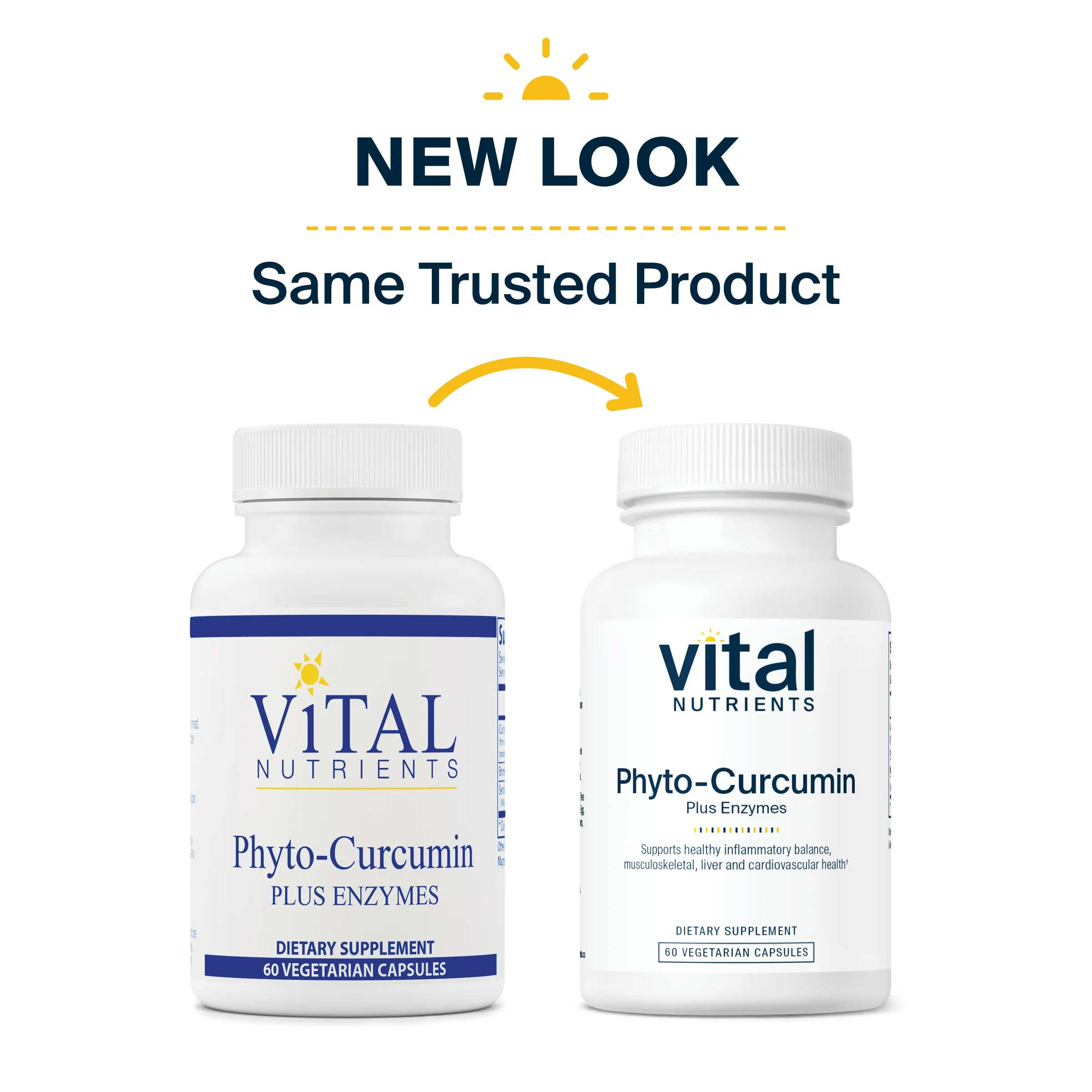 Vital Nutrients Phyto-Curcumin Plus Enzymes New Look