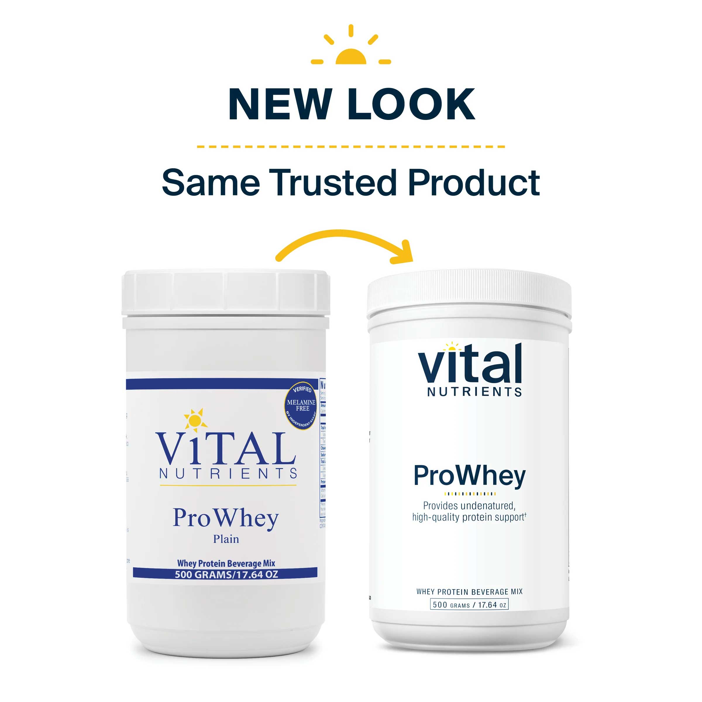 Vital Nutrients Pro Whey Plain New Look