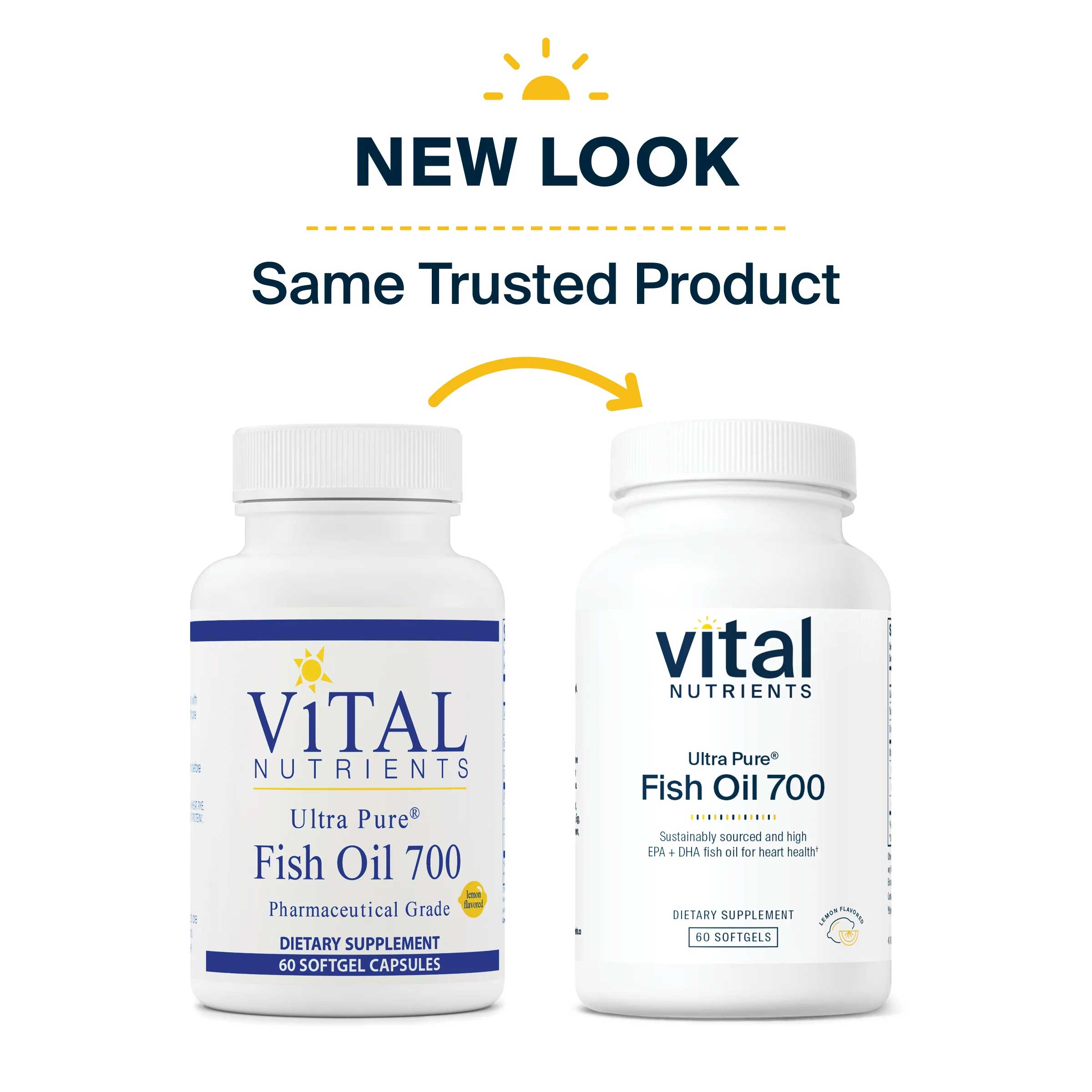 Vital Nutrients Ultra Pure® Fish Oil 700 New Look