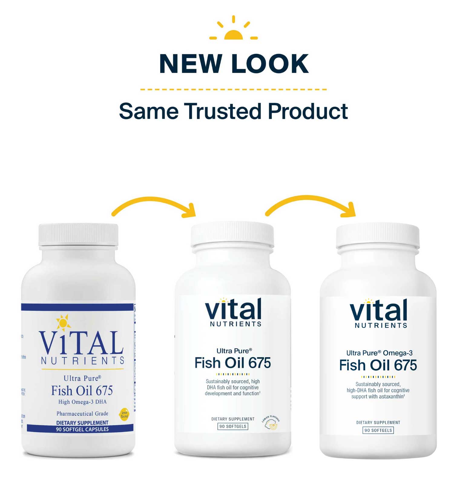 Vital Nutrients Ultra Pure® Omega-3 Fish Oil 675 New Look